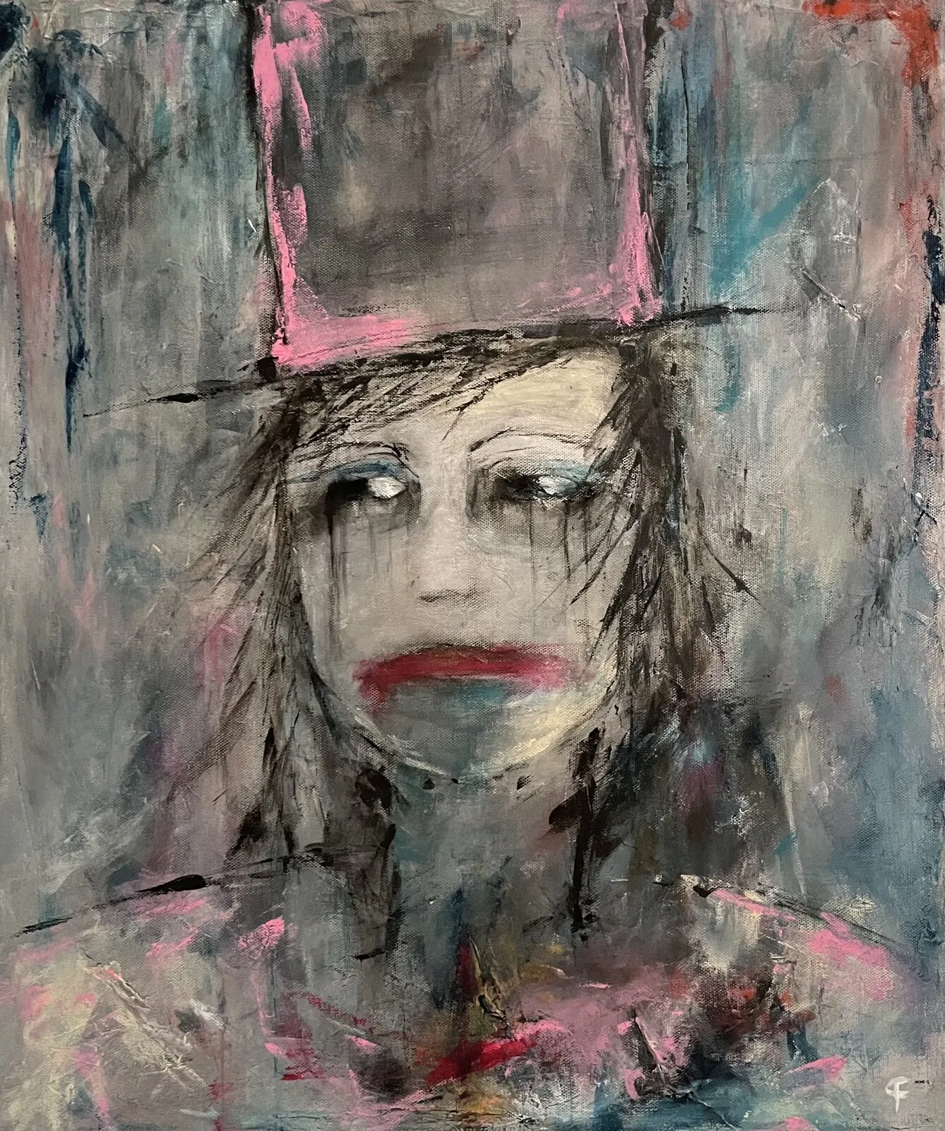 Akrylmålning Don’t quit av Peter Frejeberg