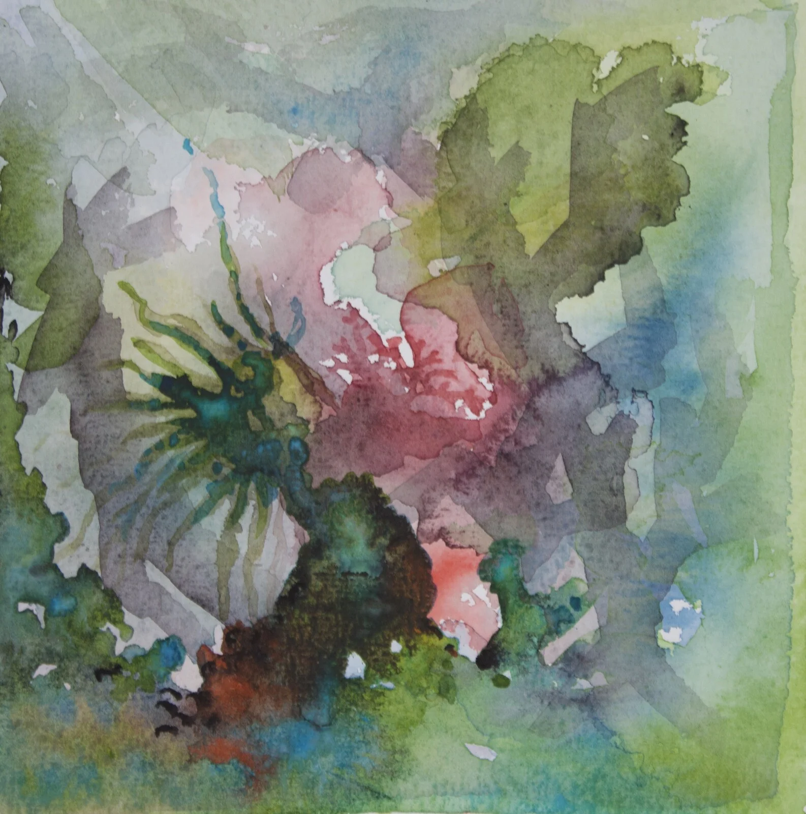 Akvarell På havets botten av Karina Marinussen