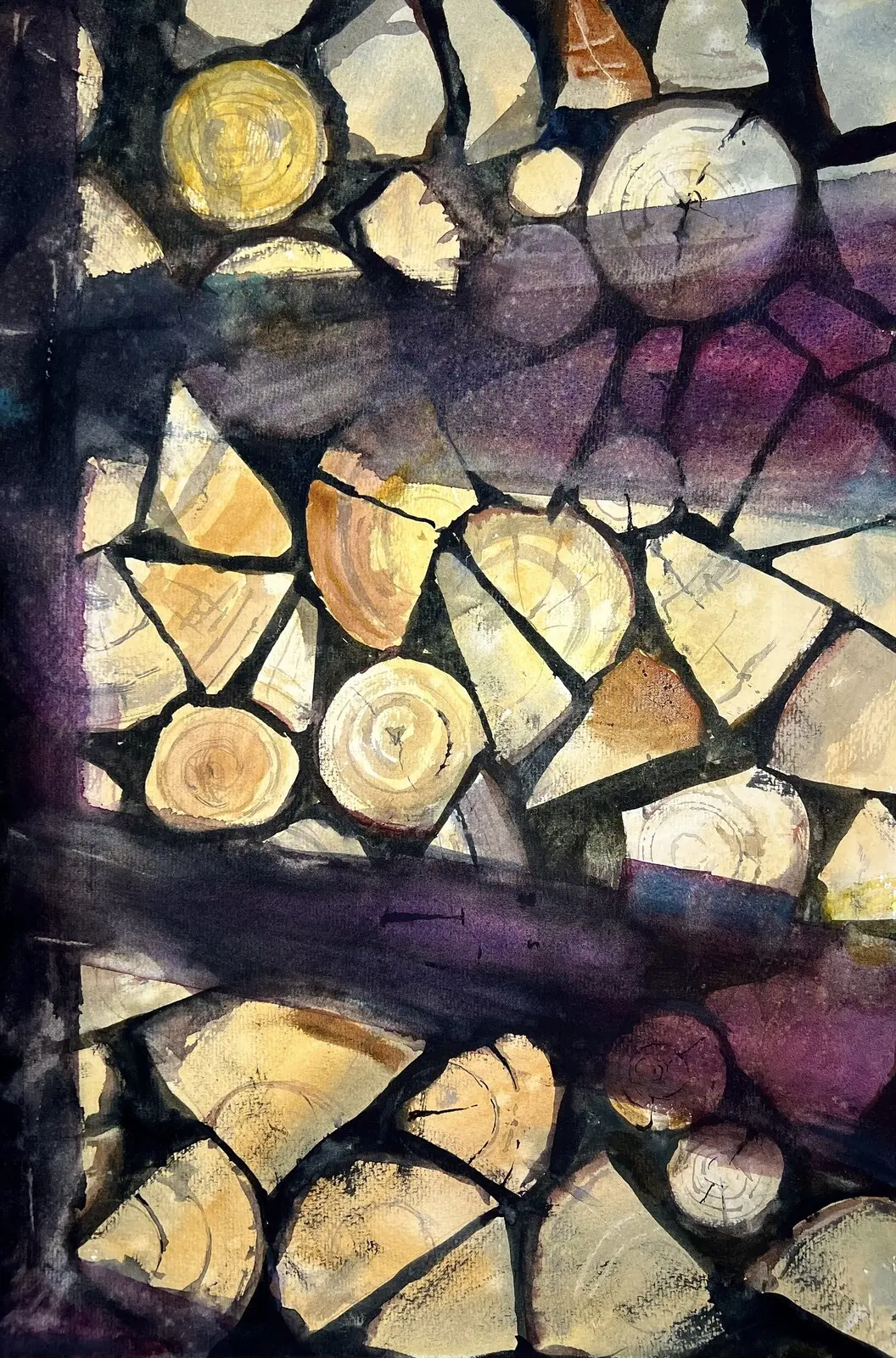 Akvarell Ved av Tomas Holm