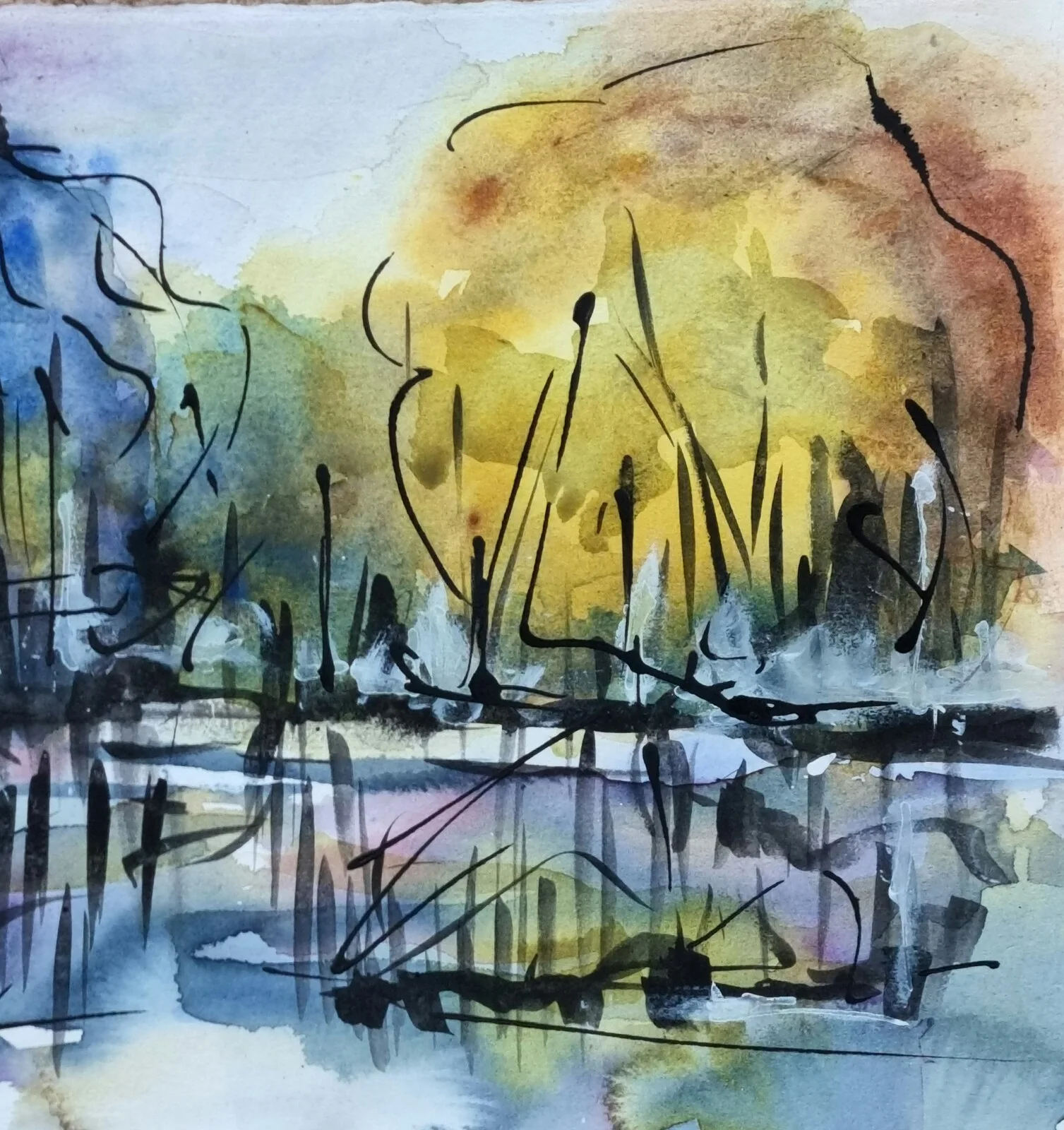 Akvarell av Åsa Edlund