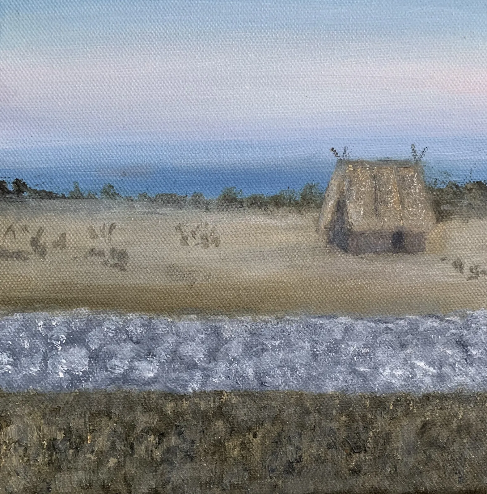 Oljemålning Gotland i mitt hjärta - Fårö av Monica Österdahl