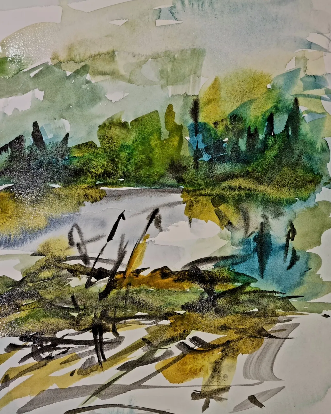 Akvarell av Åsa Edlund