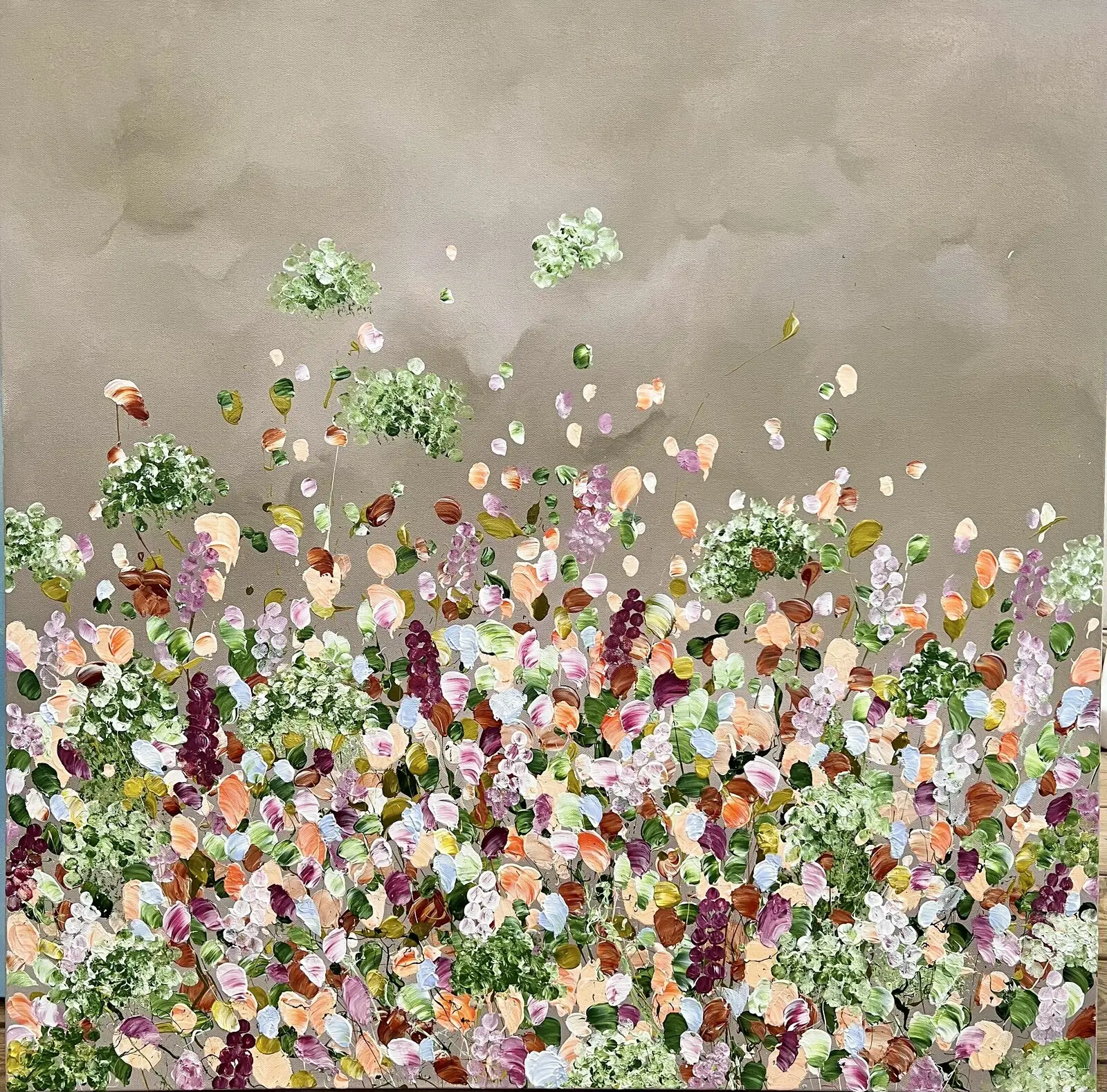 Akrylmålning VERT COUTURE av Anna Artistockholm Brandt