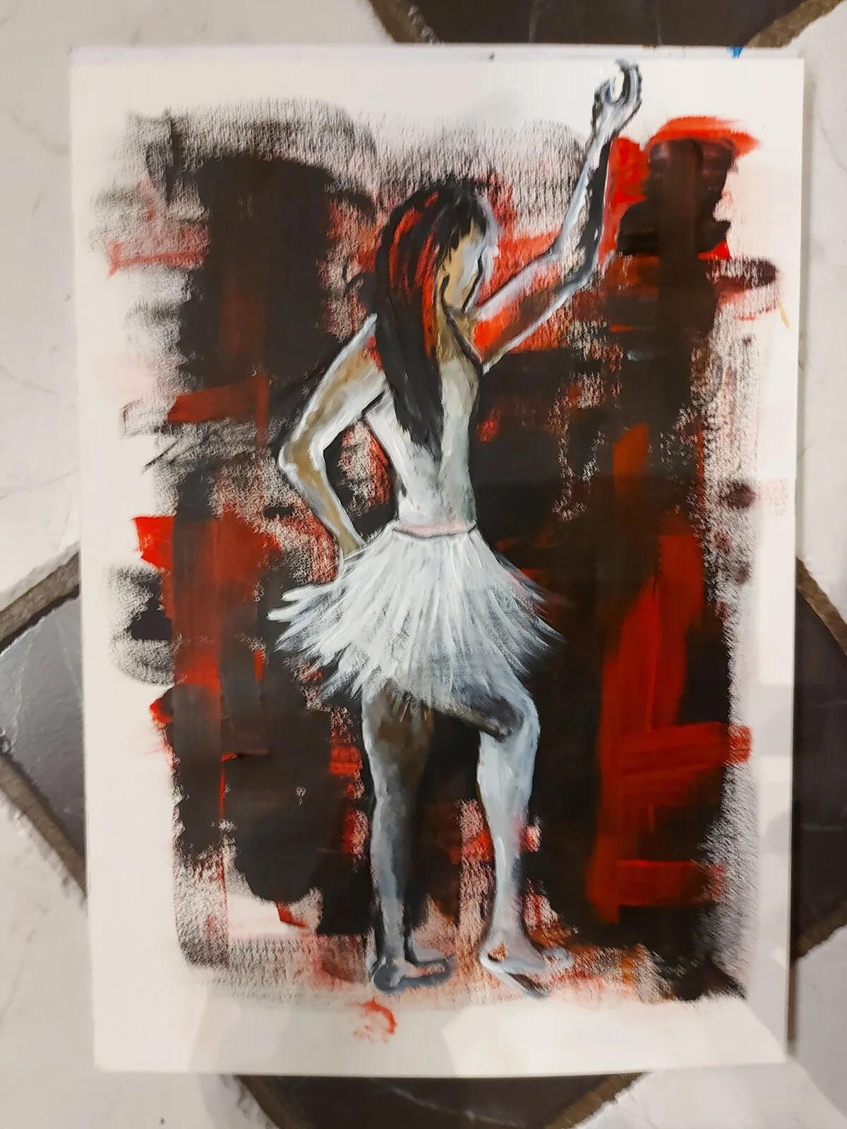 Akrylmålning Blackberry av Lisa Brunelius