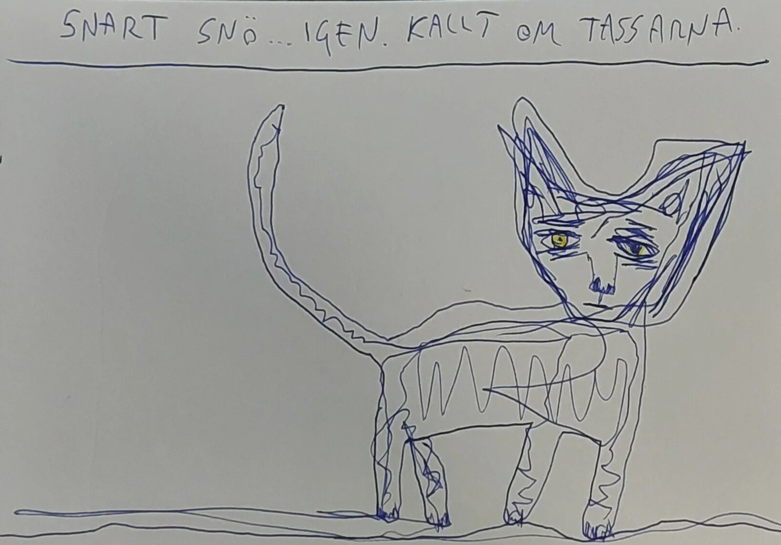 Snart snö...igen. kallt om tassarna. av Mikael Jonsson