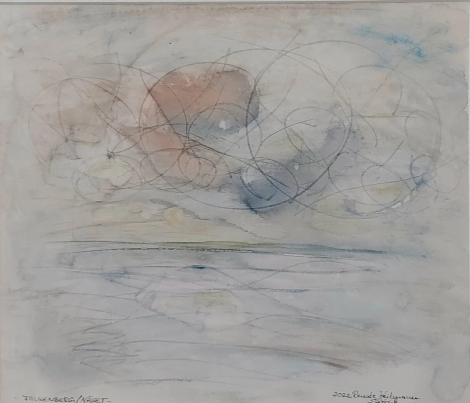 Akvarell - FALKENBERG/ NÄSET av Renate/- Nate/-nati Strunk-Heitmann