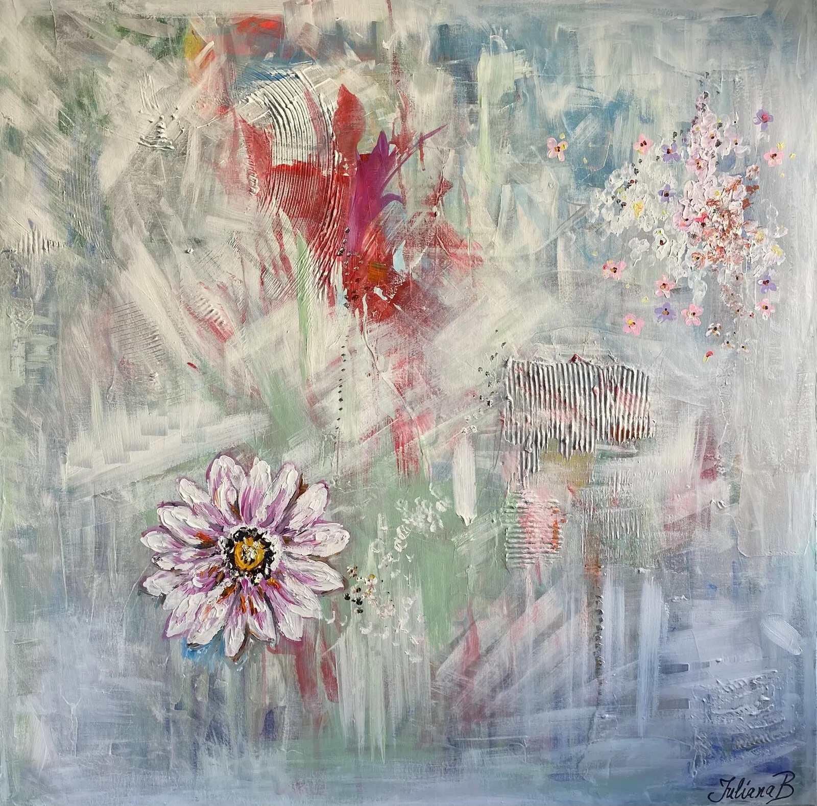 Akrylmålning Blomma av Juliana Boneva