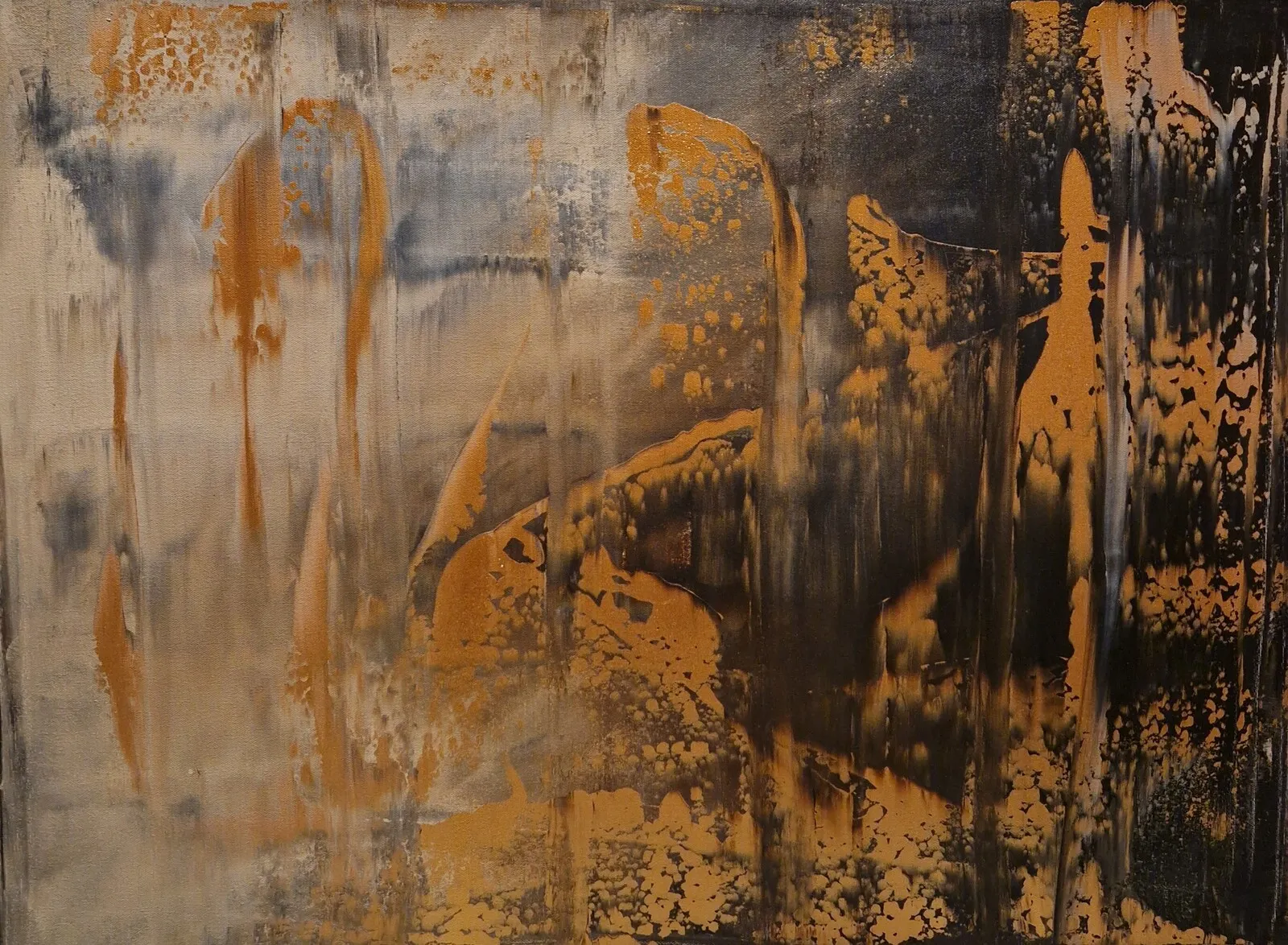 Akrylmålning Dimma av Anna Larsson