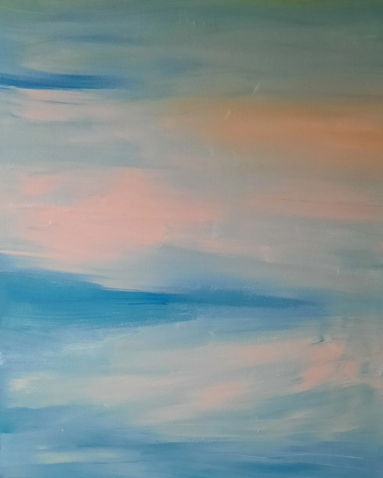 Akrylmålning Morning horizon av Ylva Olofsson