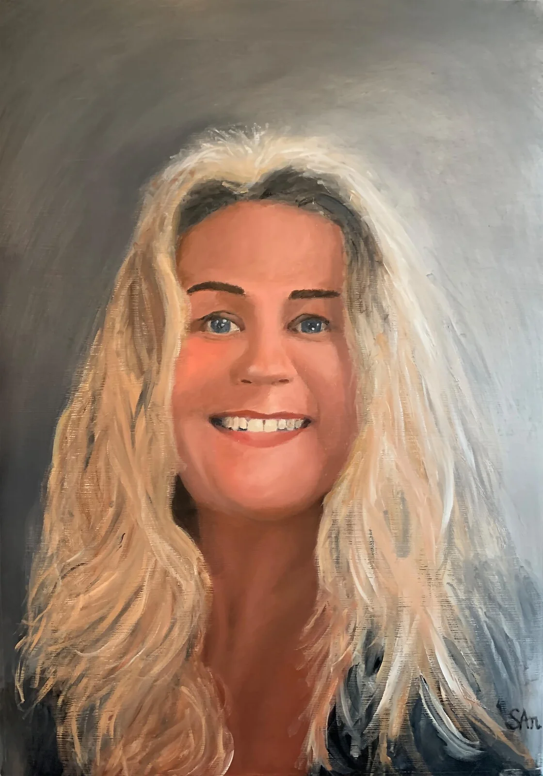 Oljemålning Beställningsuppdrag av Sonny Andersson