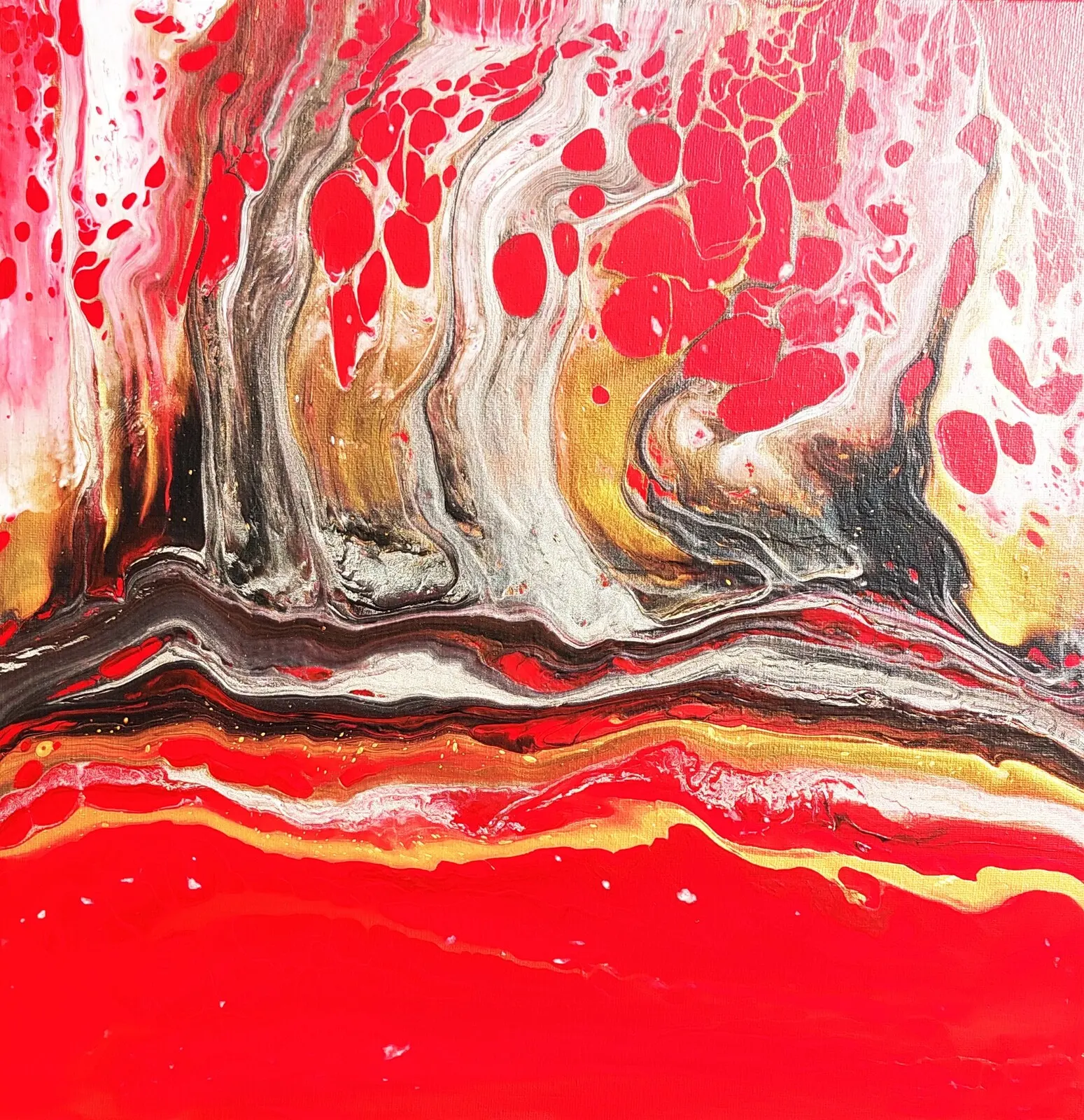 Akrylmålning Lyman Alpha Forest av Johannes Hagemann