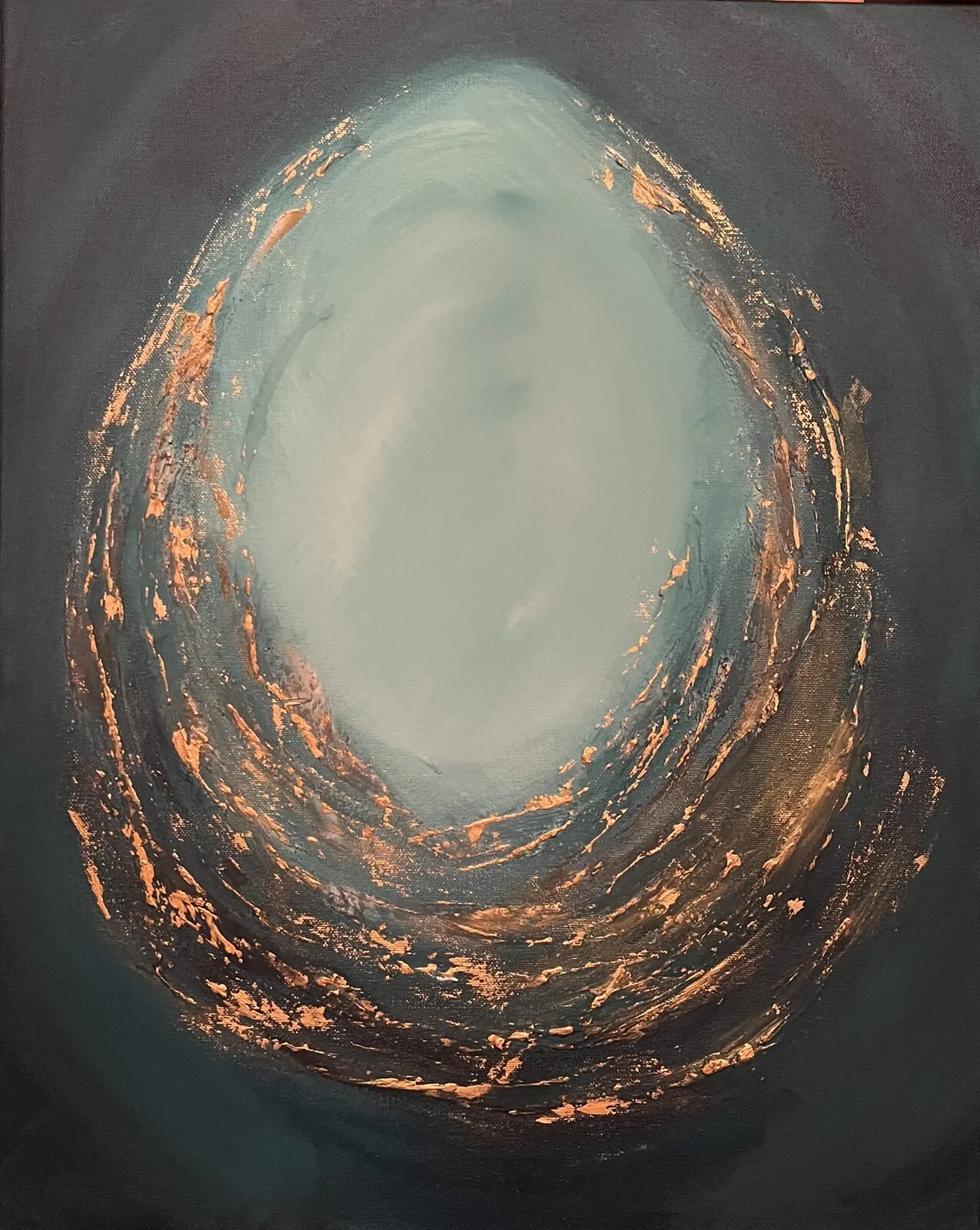 Akrylmålning New Beginning av Amie Norrman Söderman