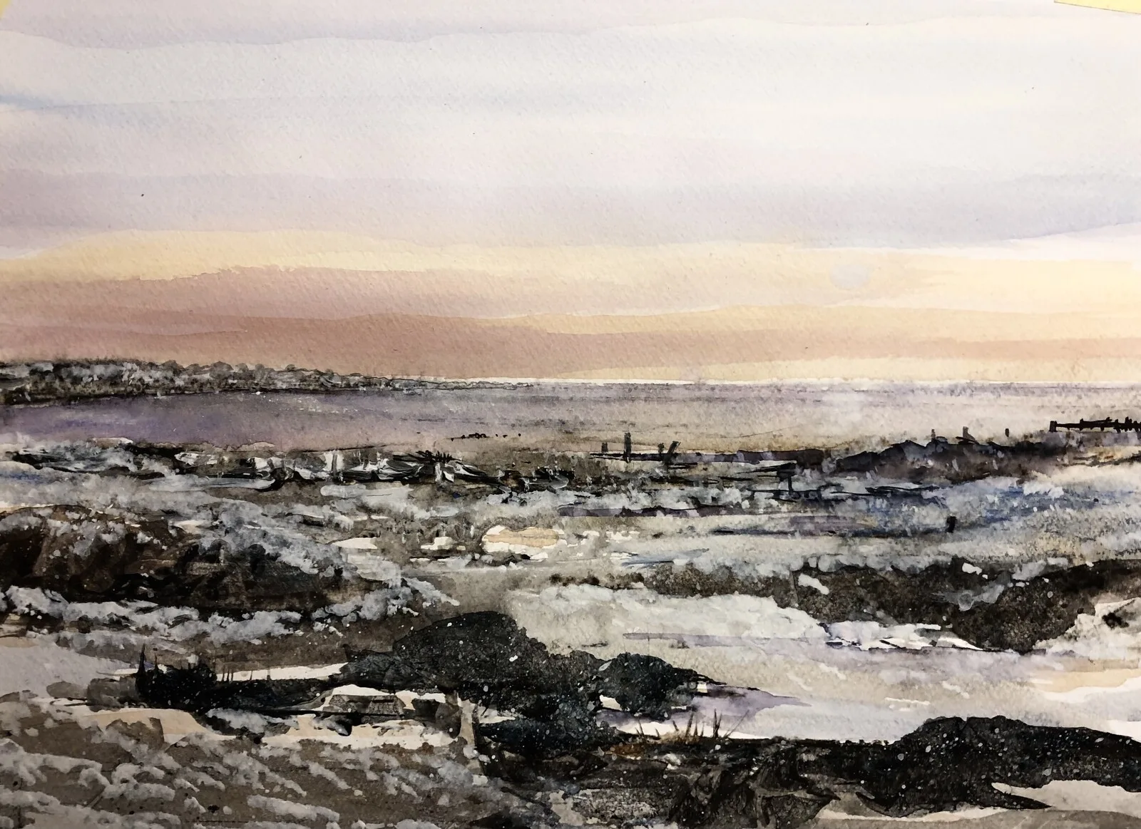 Akvarell Morgonljus av Stig Nilsson