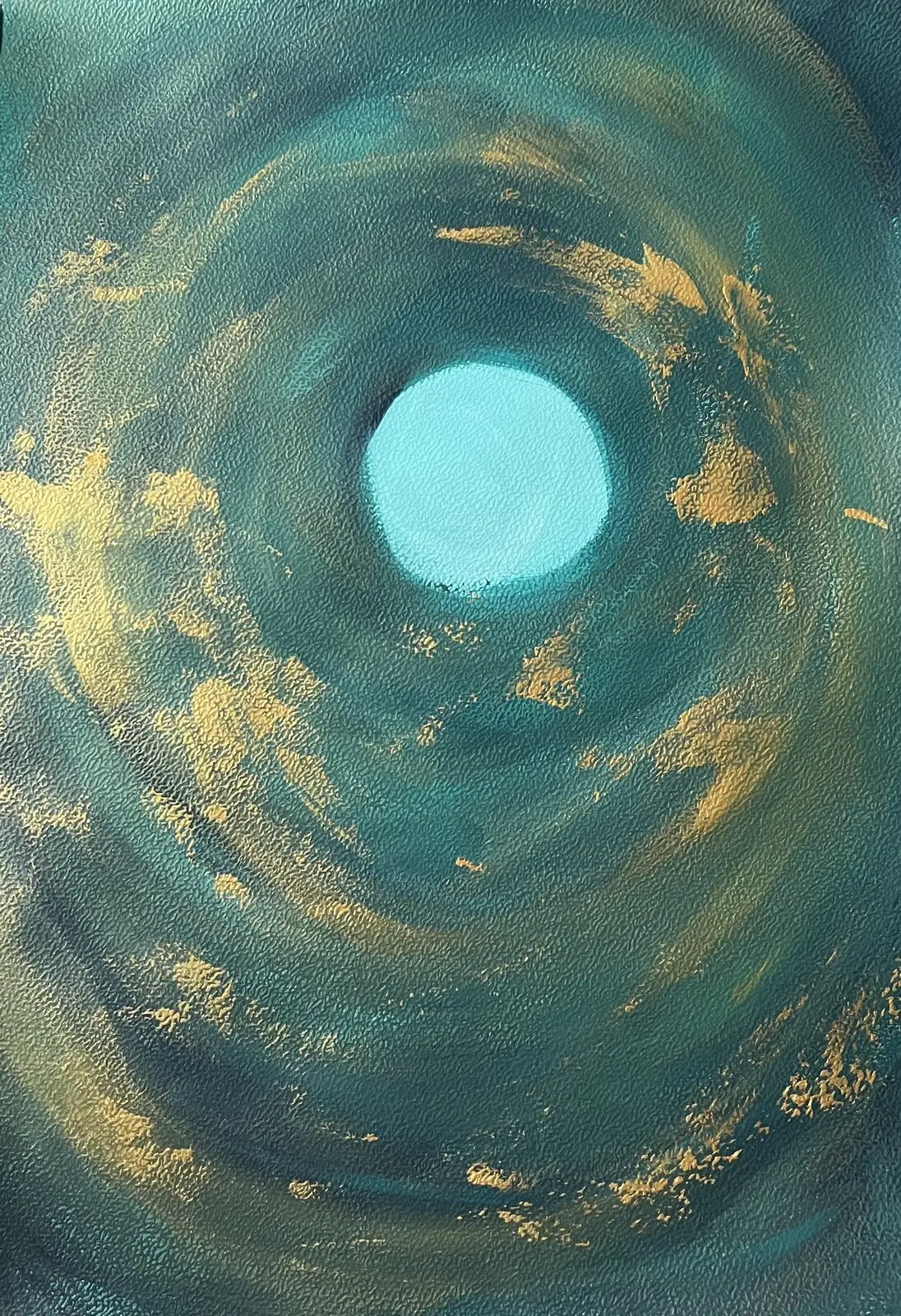 Akrylmålning Go to the light av Amie Norrman Söderman