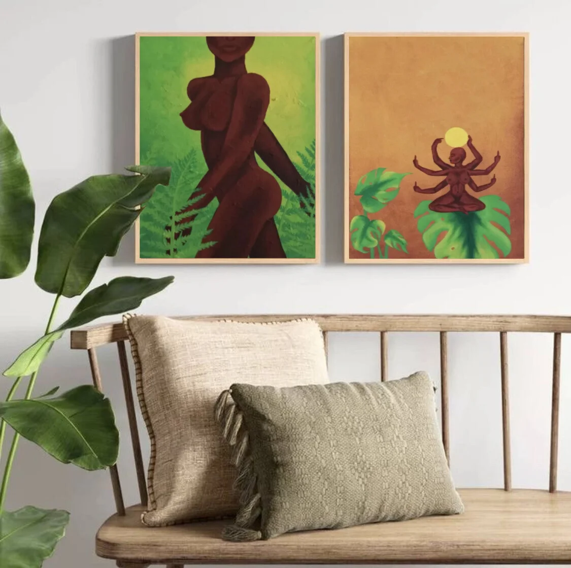 Akrylmålning Walk softly av Frida Gröndahl