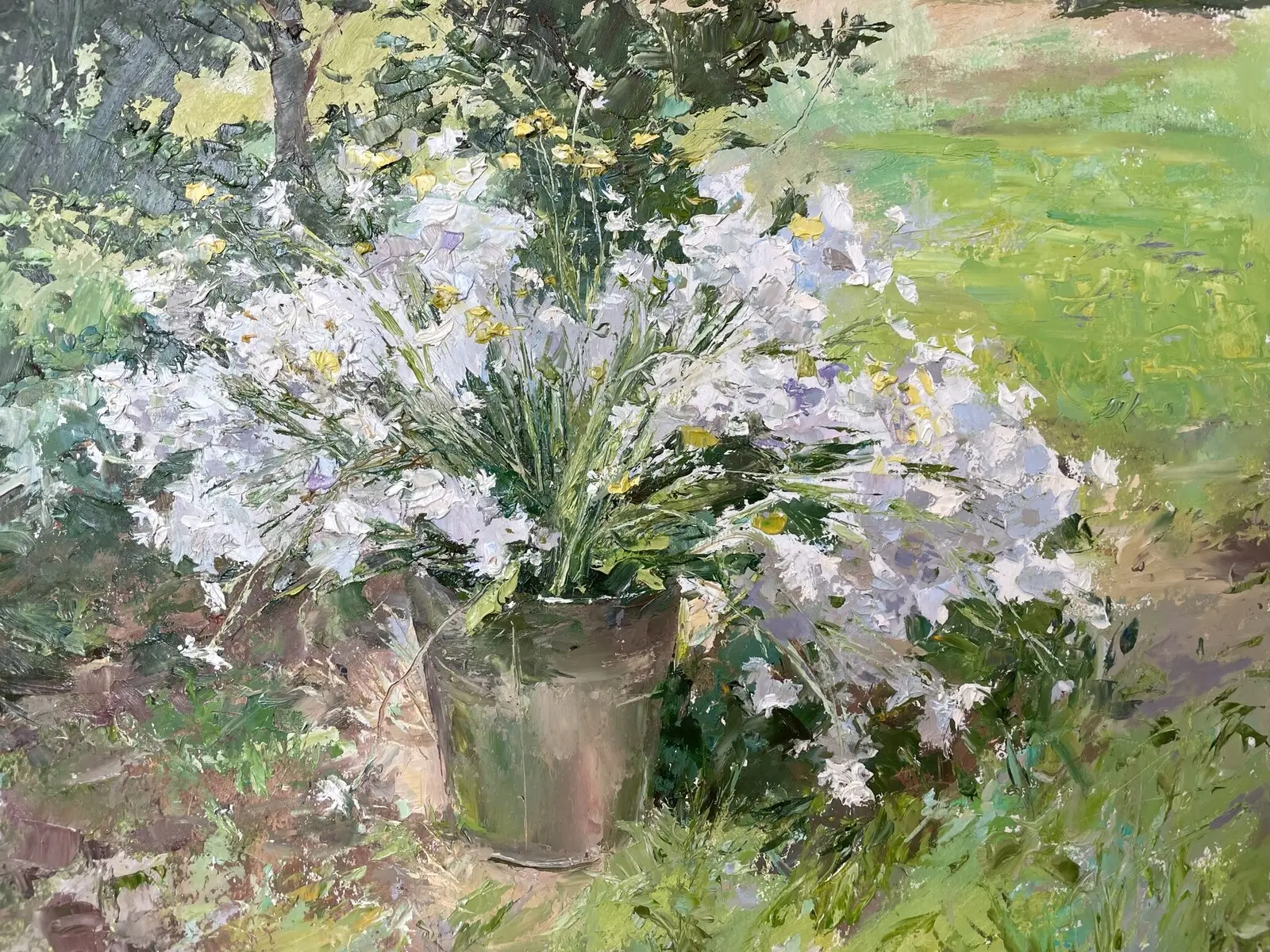 Oljemålning Prästkragar av Iurii Kononov