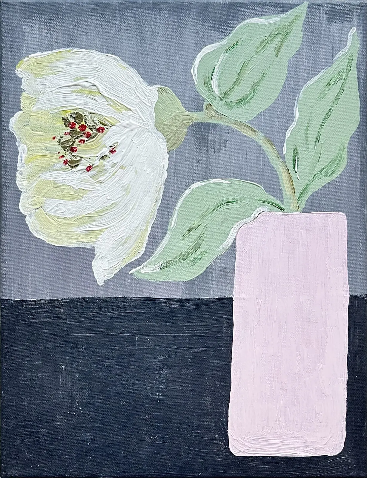 Akrylmålning The One Flower av ArtSide Of Sofie