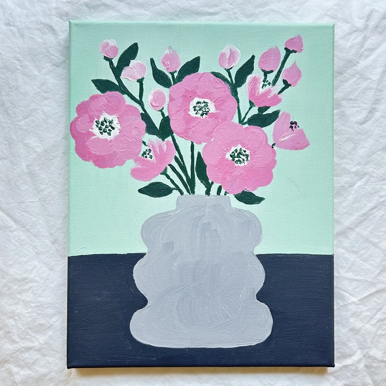 Akrylmålning Anemone av ArtSide Of Sofie
