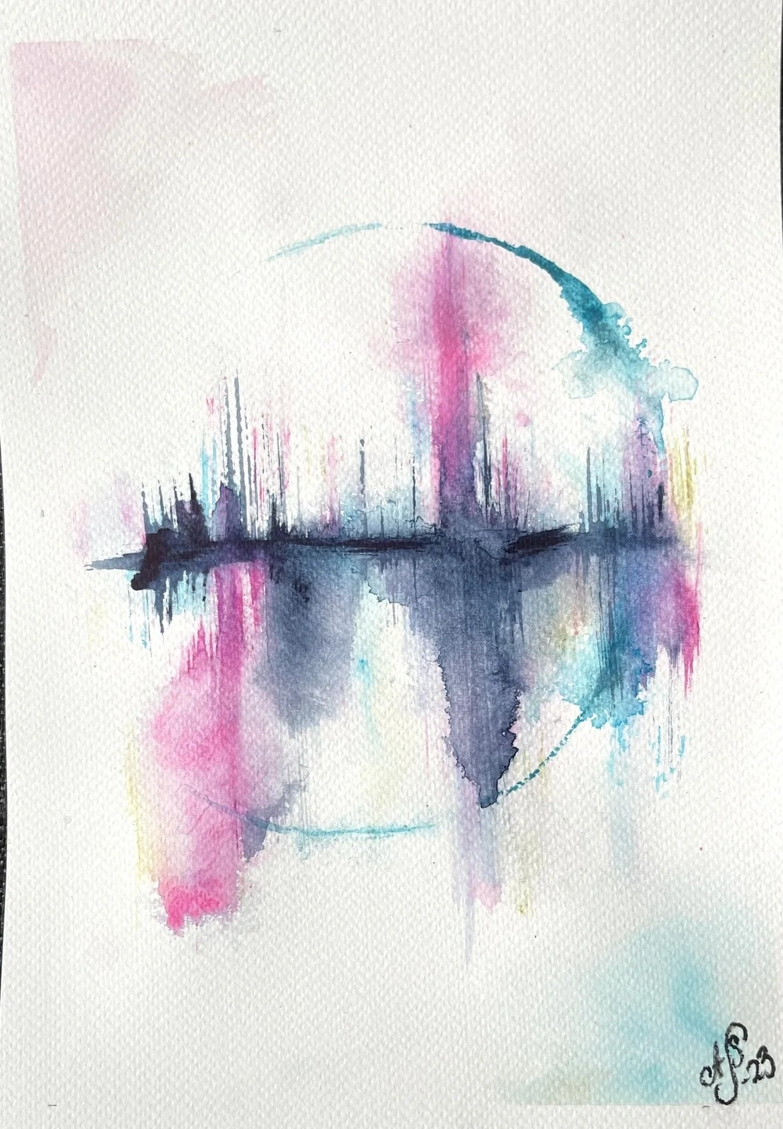 Akvarell Playful av Ann-Sofie Stjernkvist