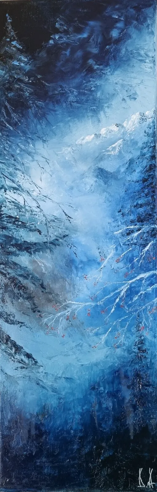 Oljemålning Mysterious Forest av Dragan Avramovic