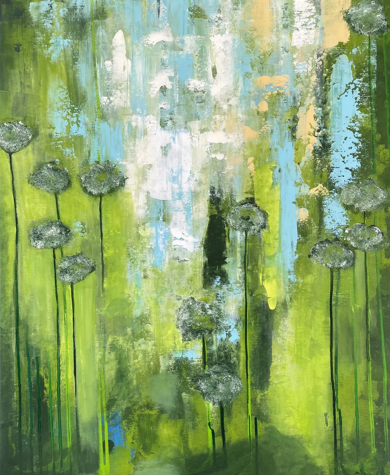 Akrylmålning Sparkle green av Art By Lycke / Ann-Sofie Lycke