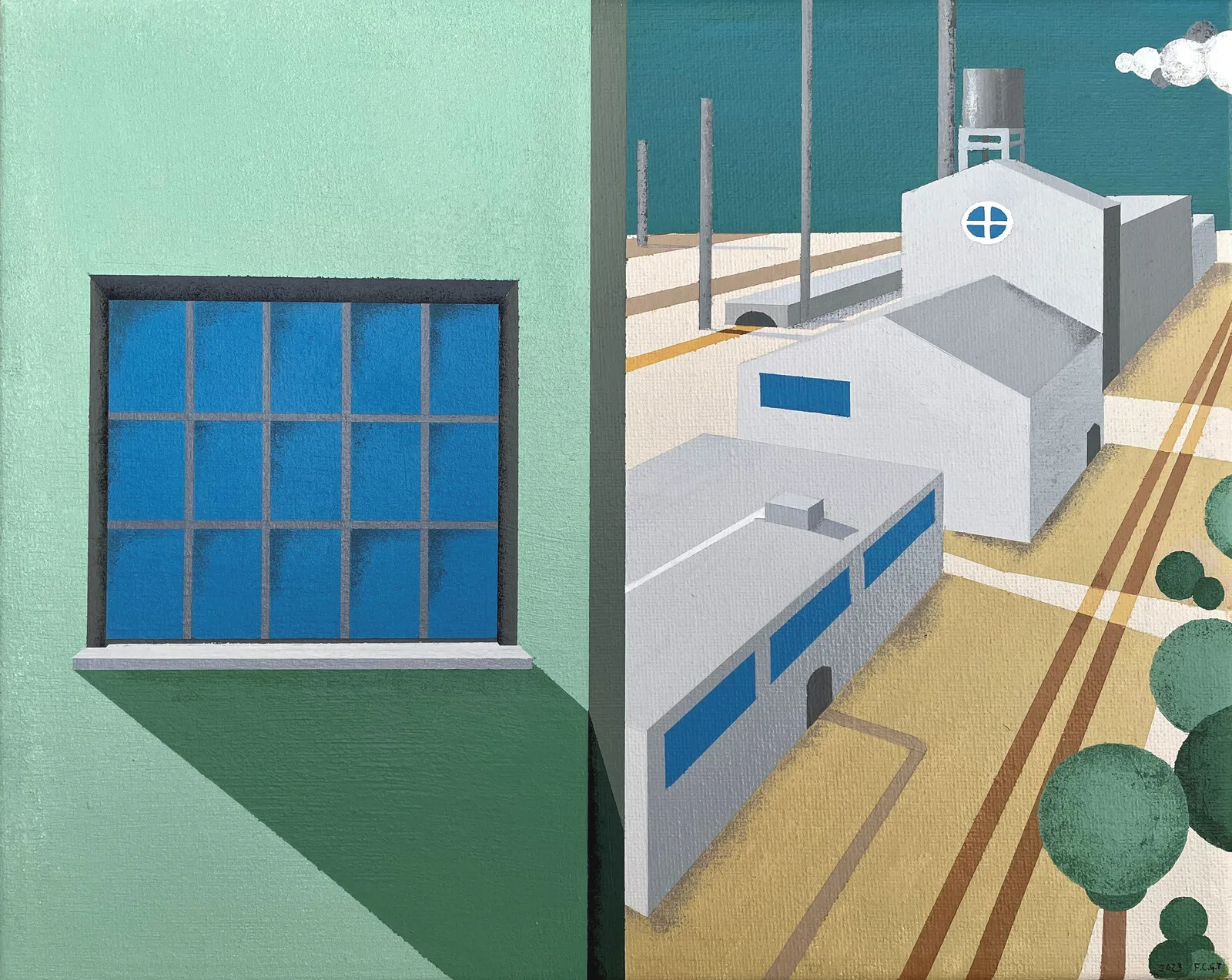 Akrylmålning Nr. 2 av Fredrik Ternström