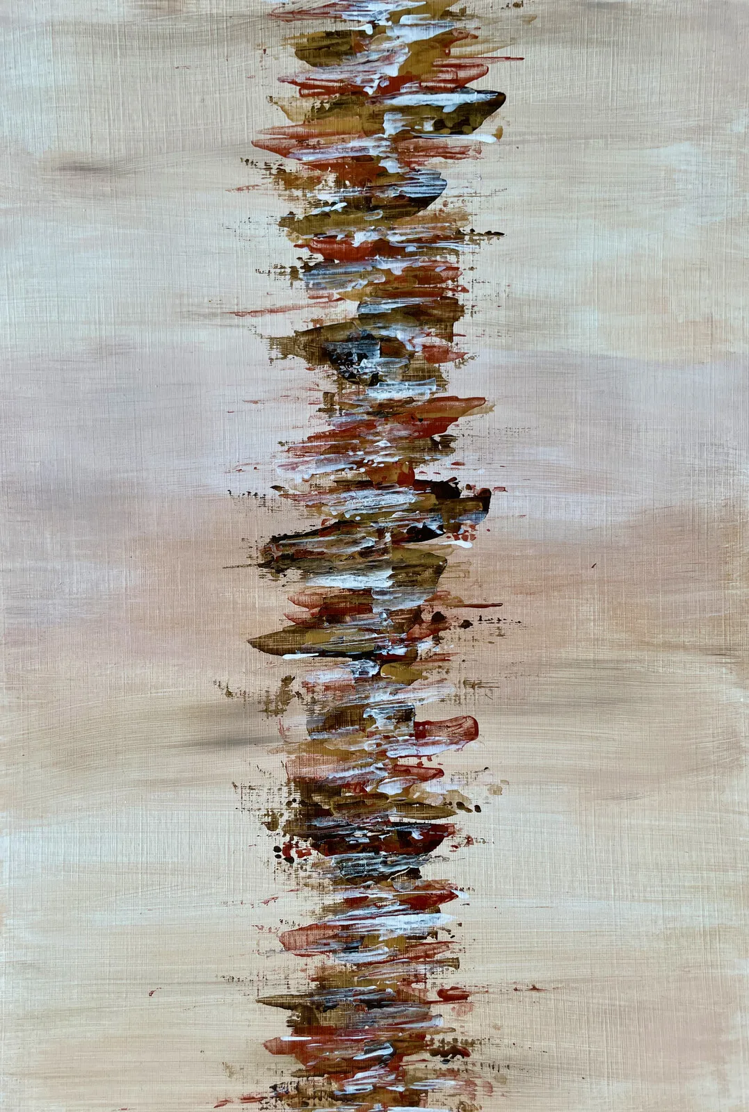 Akrylmålning Abstract Earth Series 1 av Anna Norén