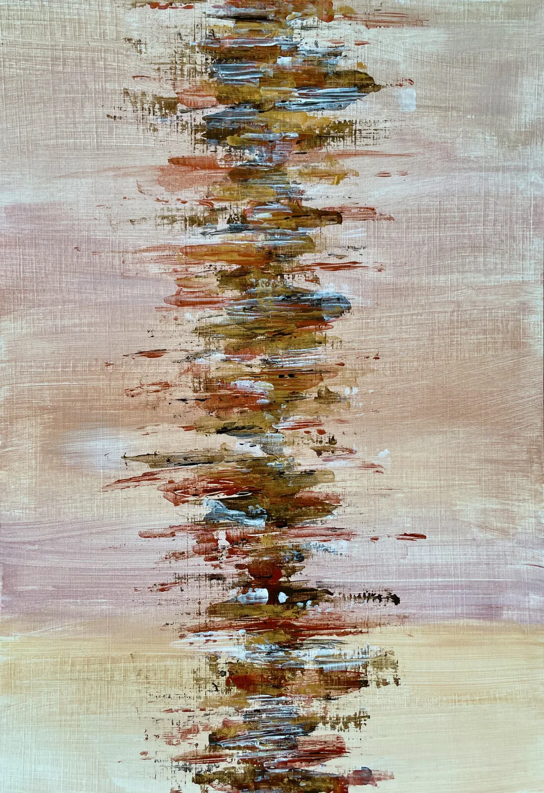 Akrylmålning Abstract Earth Series 5 av Anna Norén