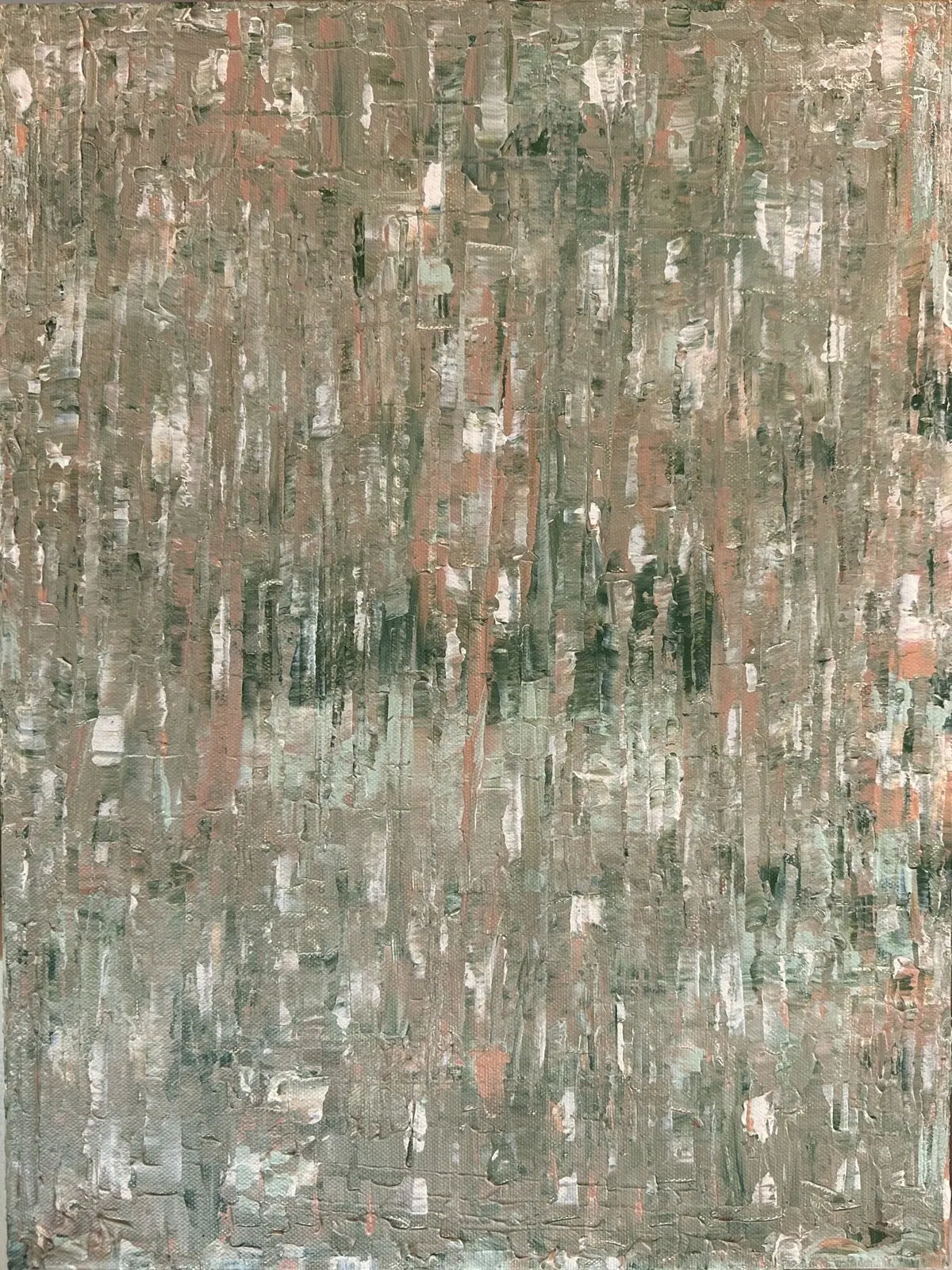 Akrylmålning The birch forest av Hannah Karlsson