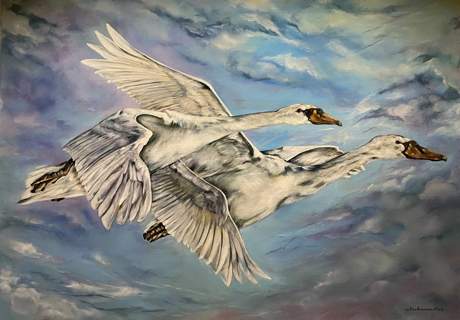 Oljemålning Gifted with love. av Ulrika Muller