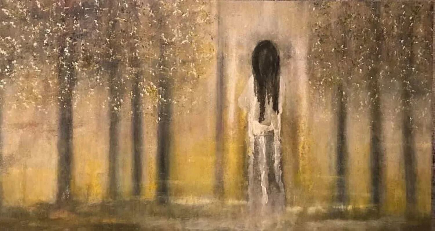 Akrylmålning Peace of mind in silence av Marilyn Miller
