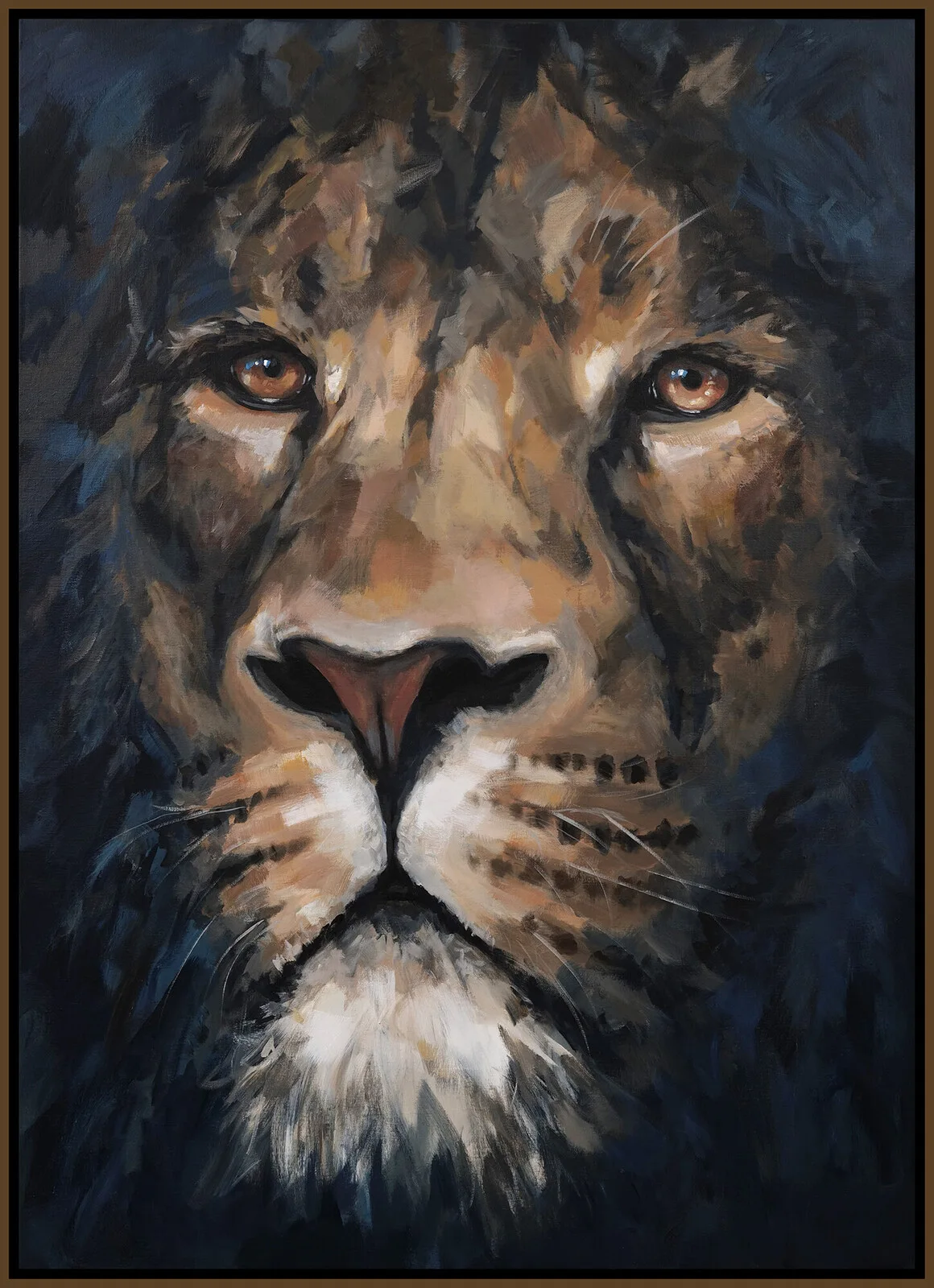 Akrylmålning Lion 2301 av Tomas Hammar