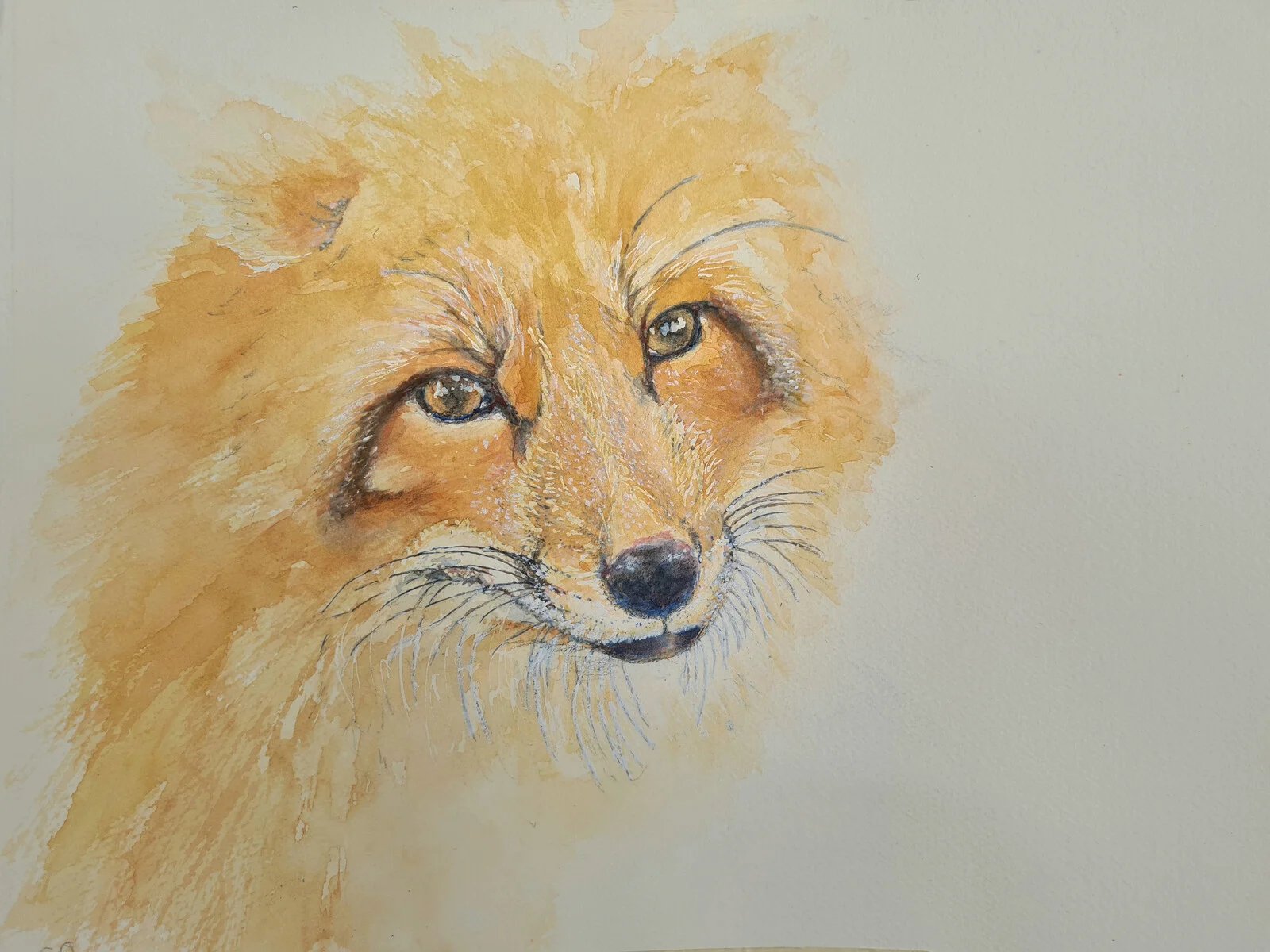 Akvarell Den vilda själen av Susanne Persdotter