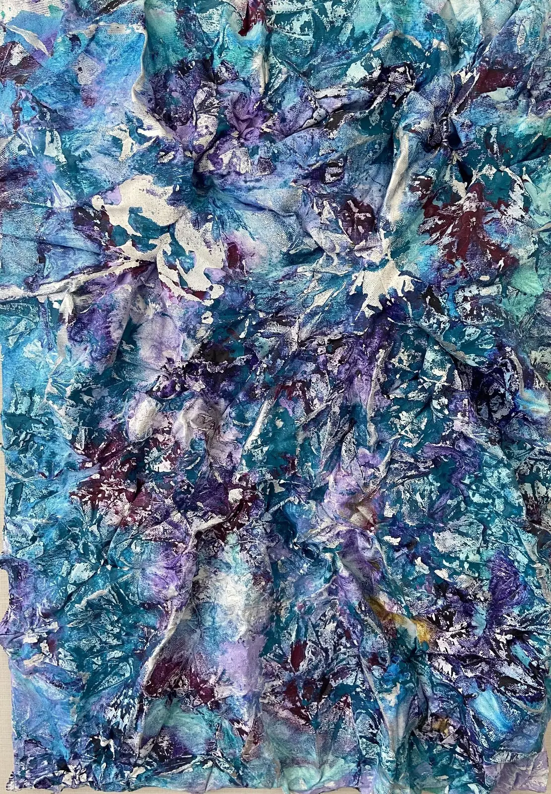 Akrylmålning Lila Drömmar av Marita Laitinen Mcdonald