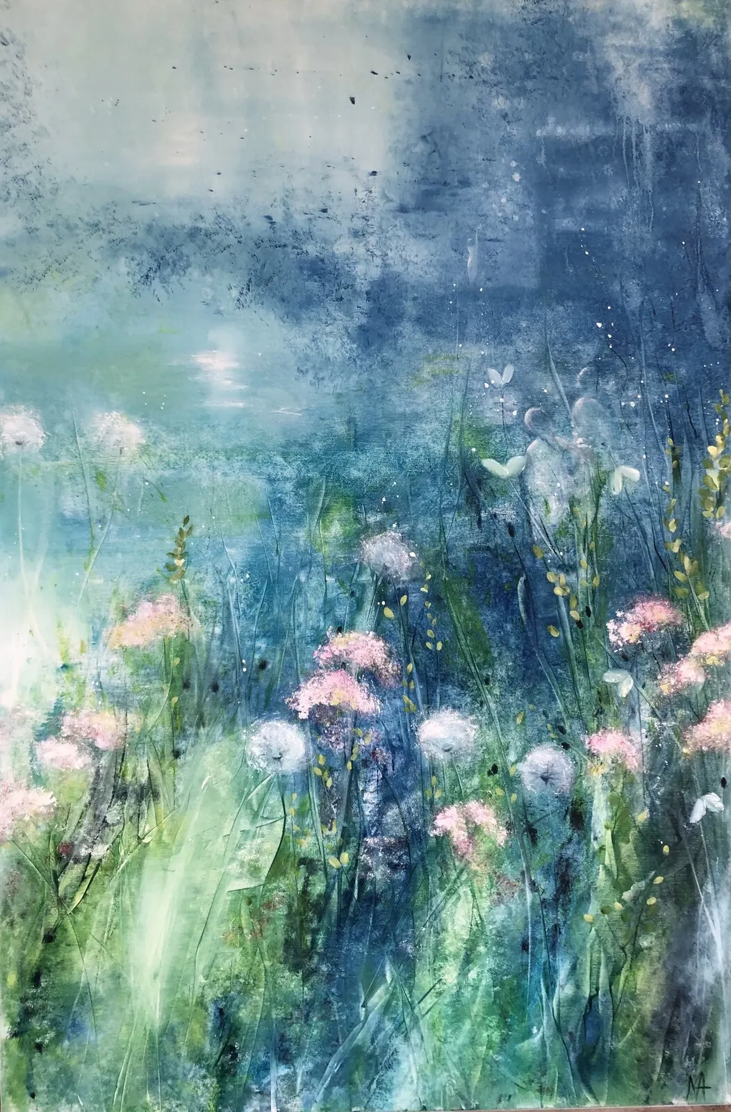 Oljemålning A midsummer night dream av Annette MA Stocker