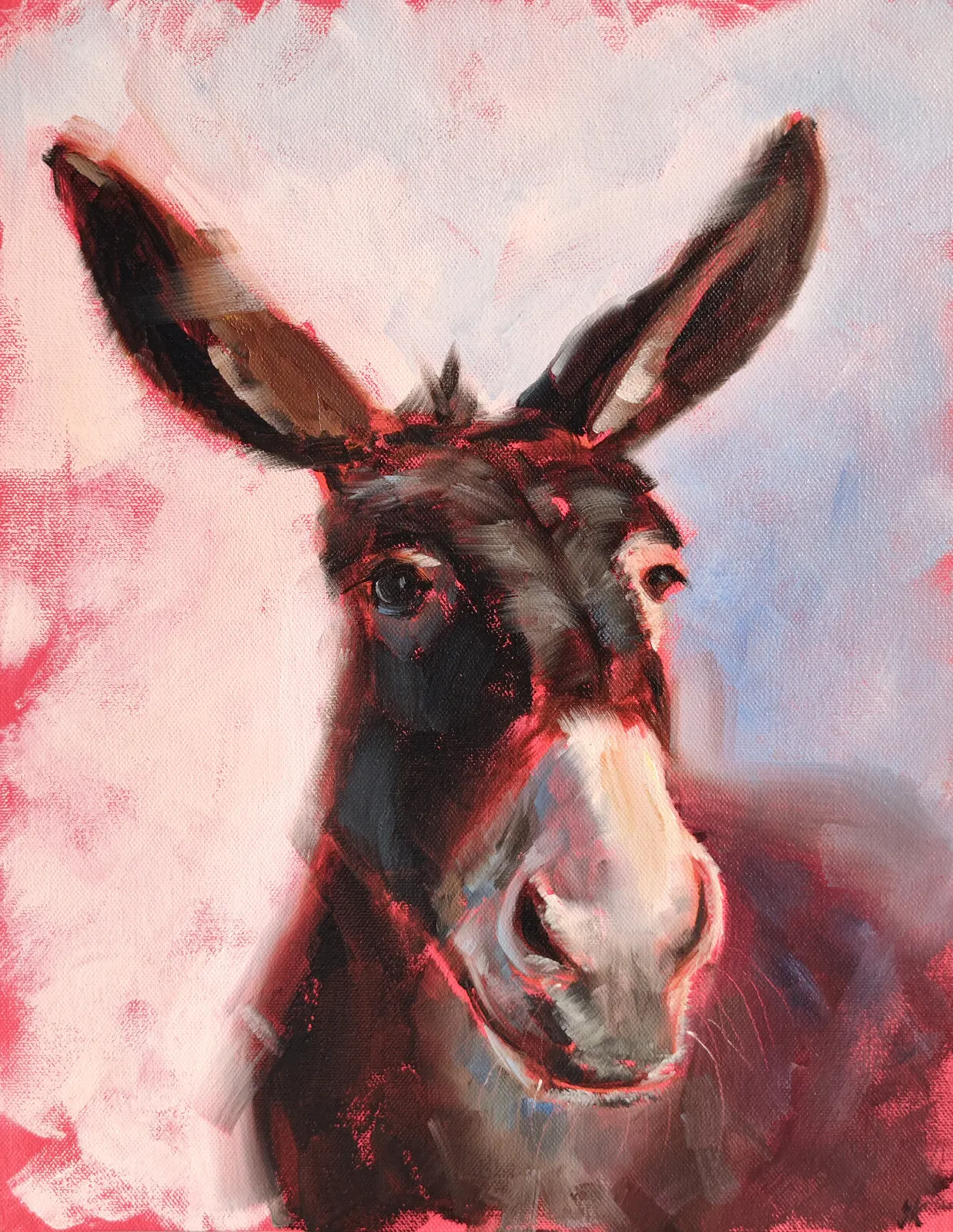 Oljemålning Charming Companion av Iryna Khort