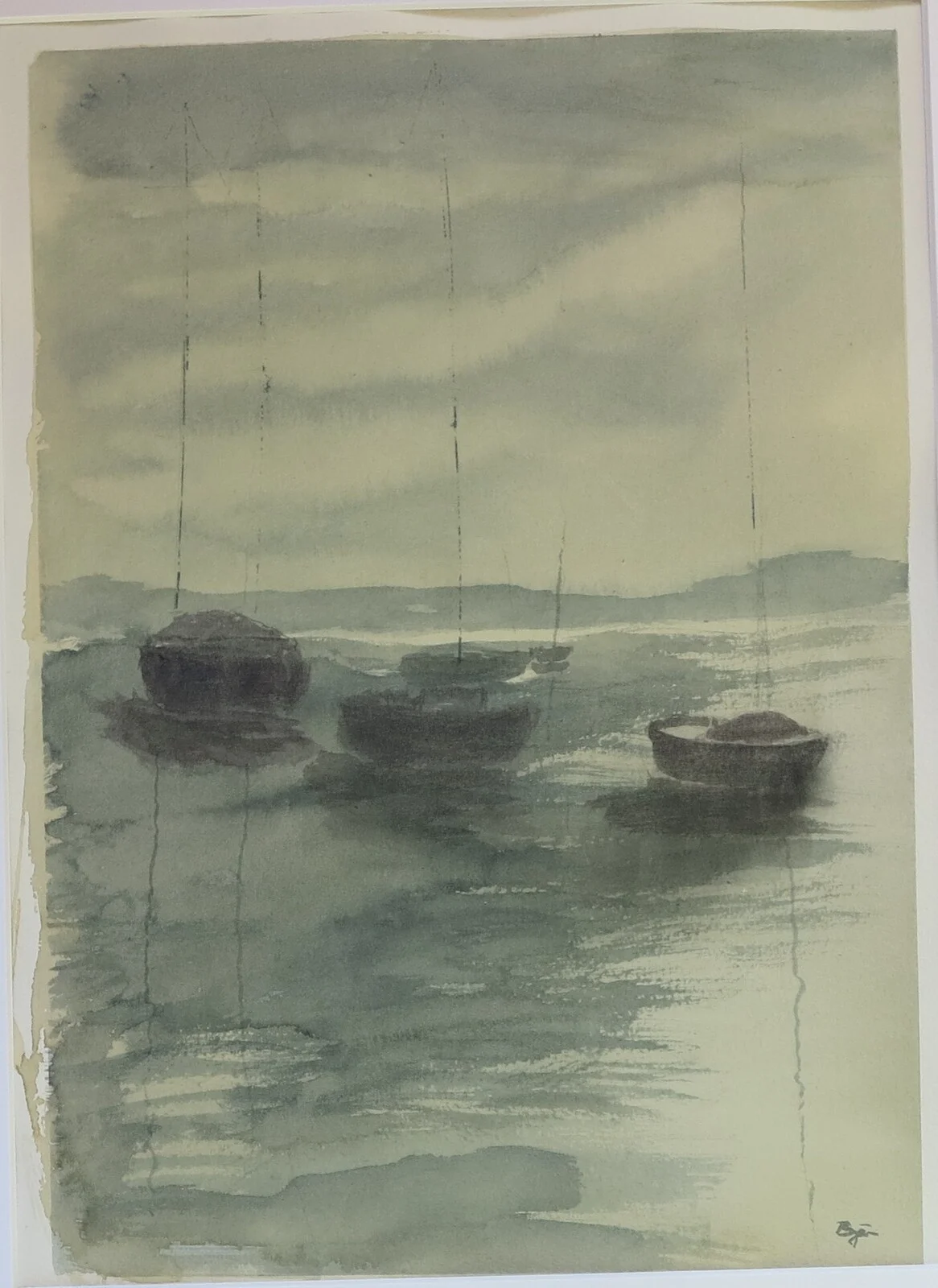 Akvarell På svaj av Björn Persson