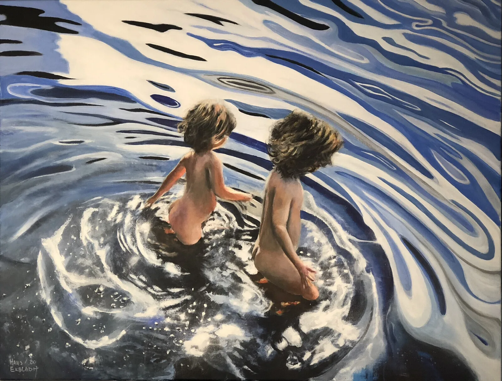 Akrylmålning Det kommer bli bra av Hans Ekbladh