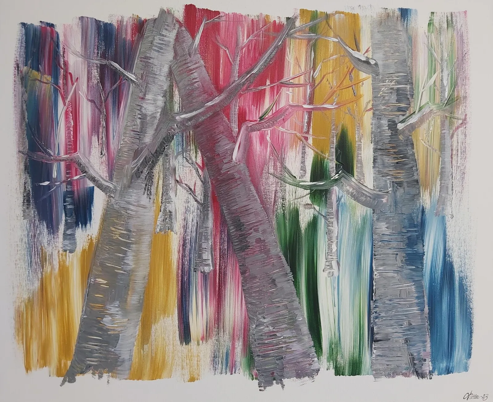 Akrylmålning Träd av Tutta Domenstam