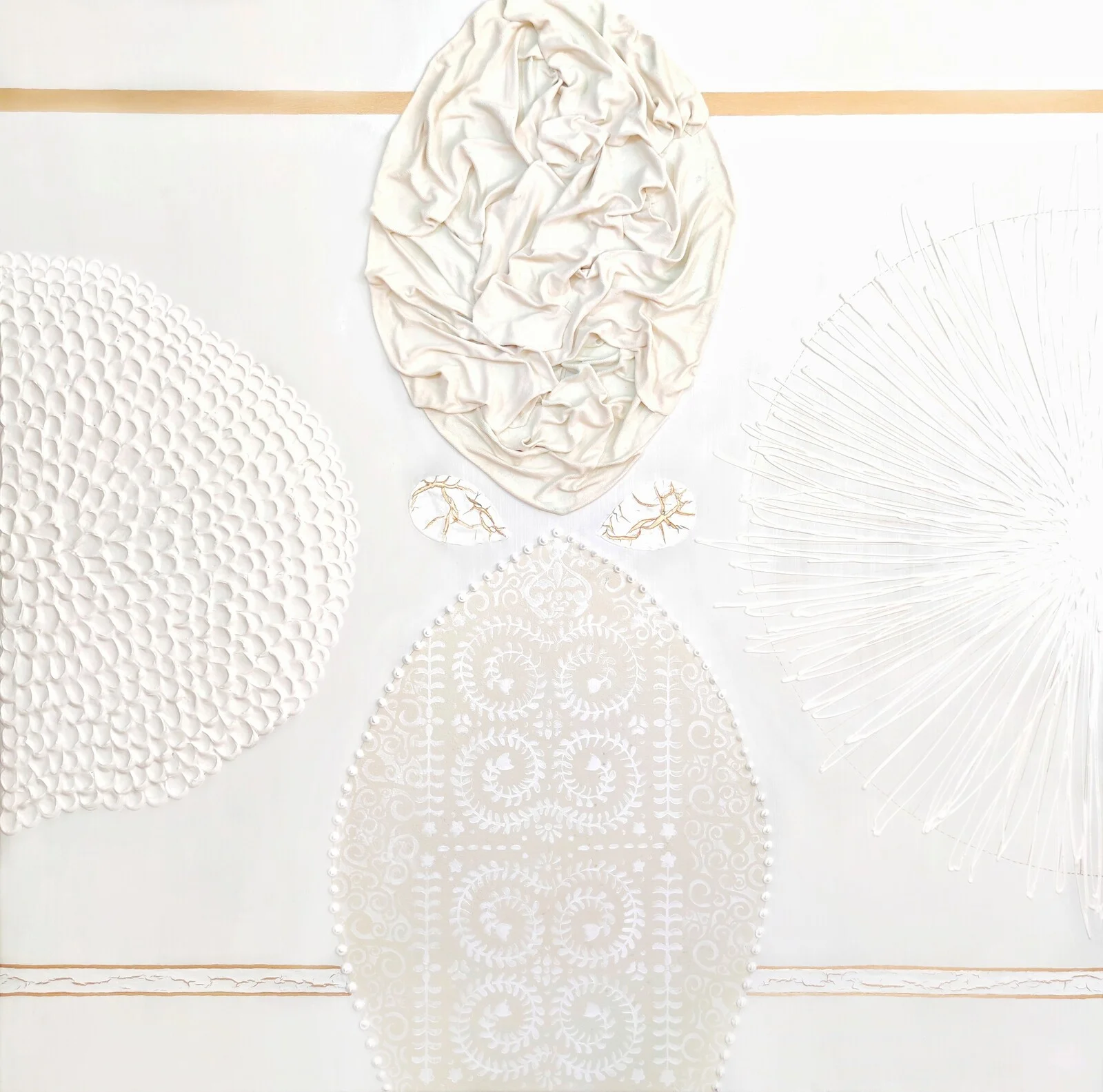 Akrylmålning YASMINE av Helena Mernissi