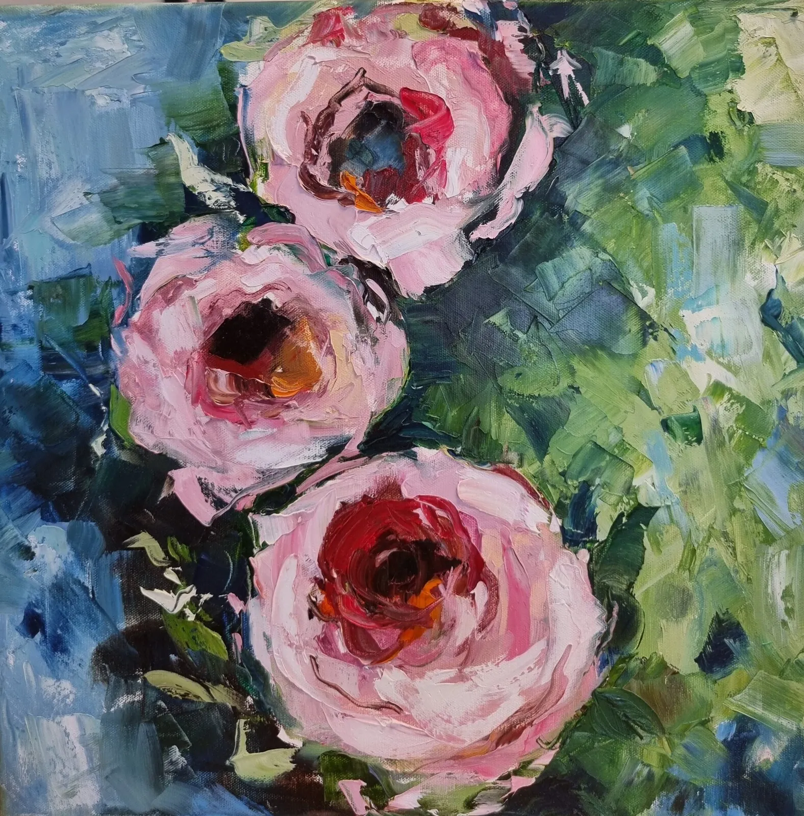 Oljemålning Vårstämning av Maria Dazhypkan