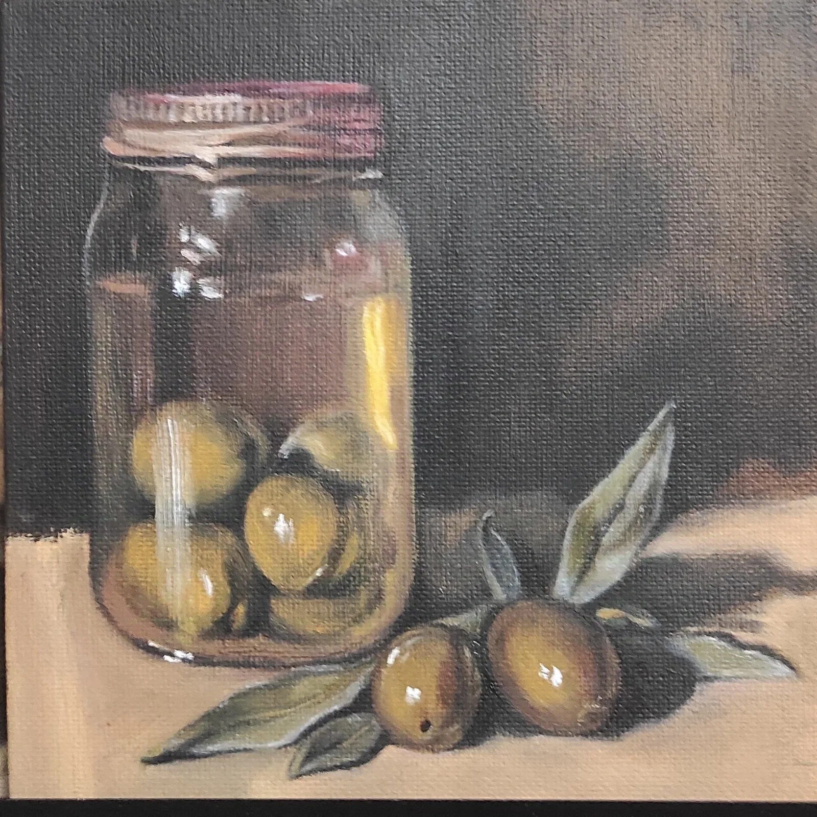 Oljemålning Oliver av Eline Viana Menezes Bragd