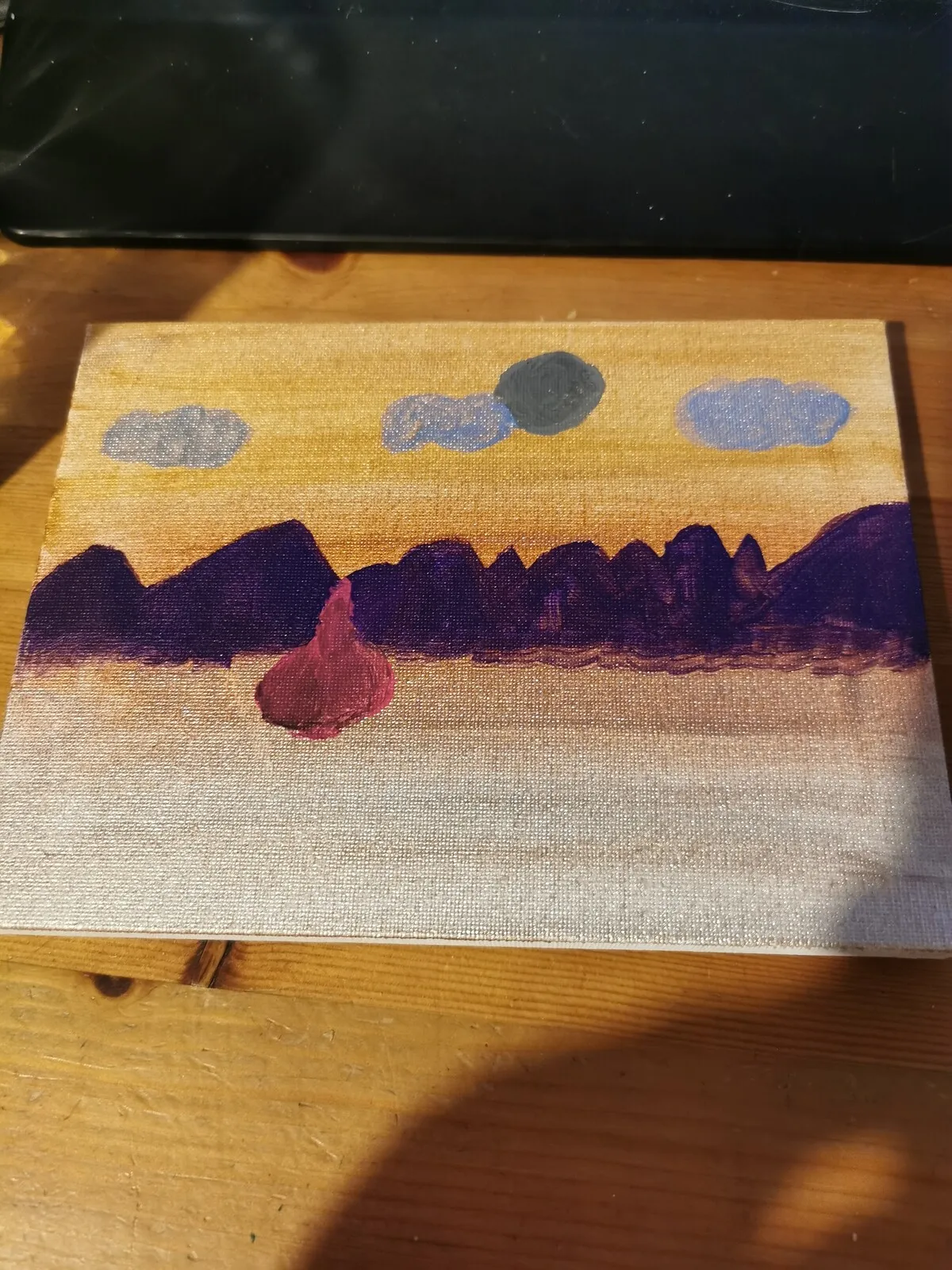 Akrylmålning Vågat av Sandra Karlsson