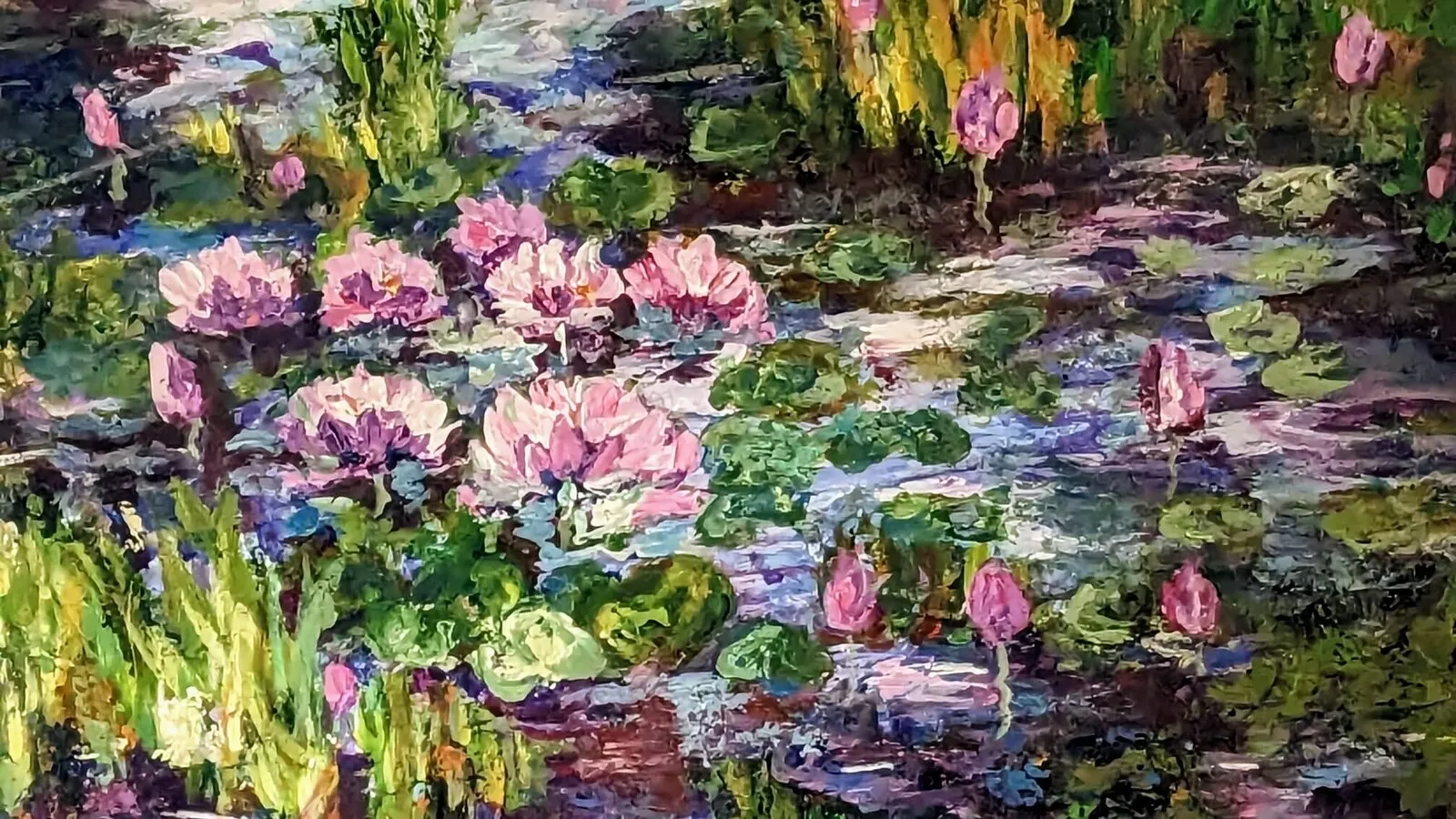 Akrylmålning Malva av Maria Igual Mattsson