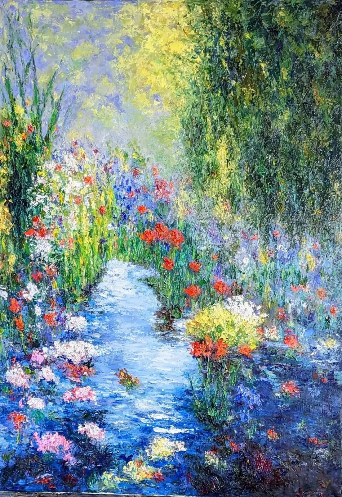Oljemålning Fantasi av Monet av Maria Igual Mattsson