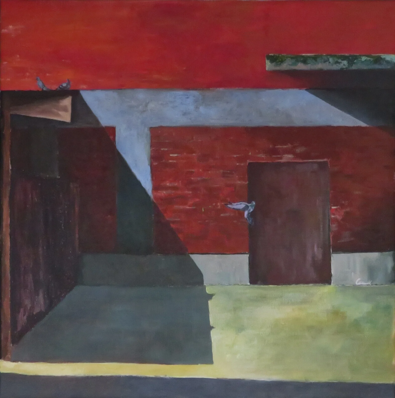 Akrylmålning Gränden av Mikael Gjörwell