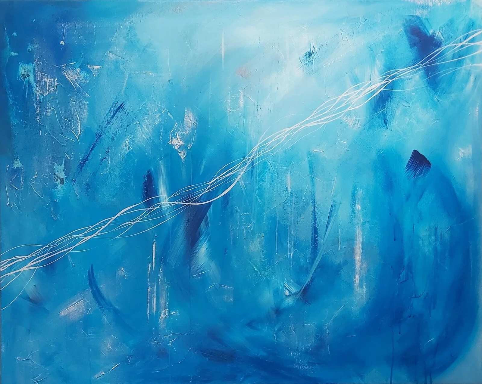 Akrylmålning In to the deep av Tutta Domenstam