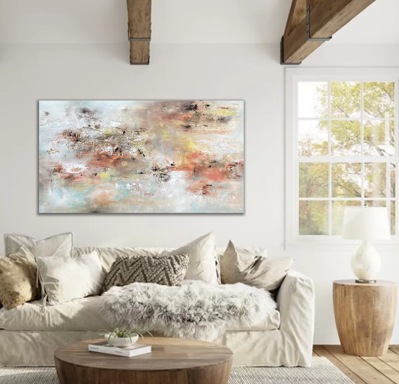 Akrylmålning Warm wave av Patrik Sikon