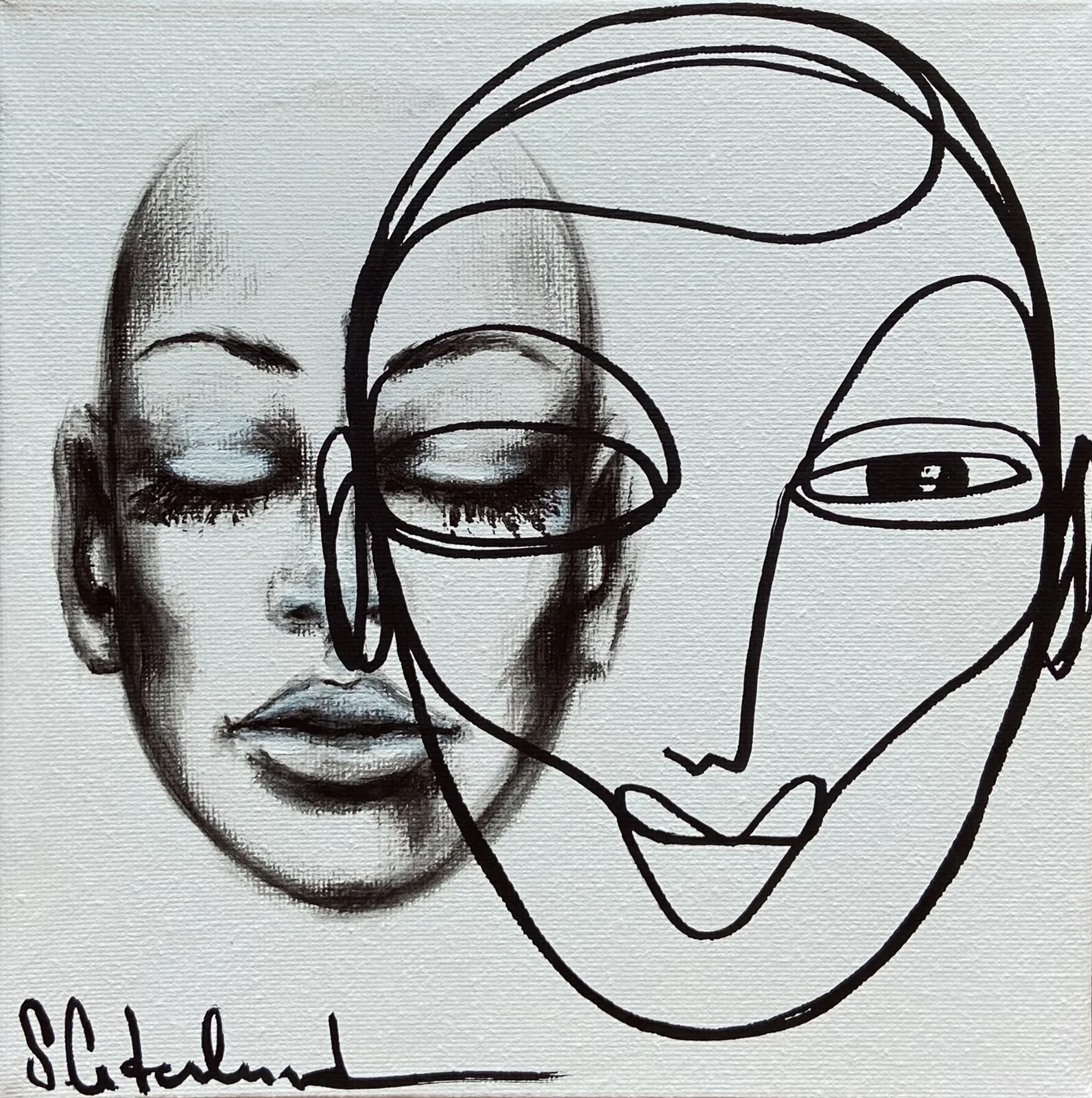 Akrylmålning Clear vision av Susanne Cederlund