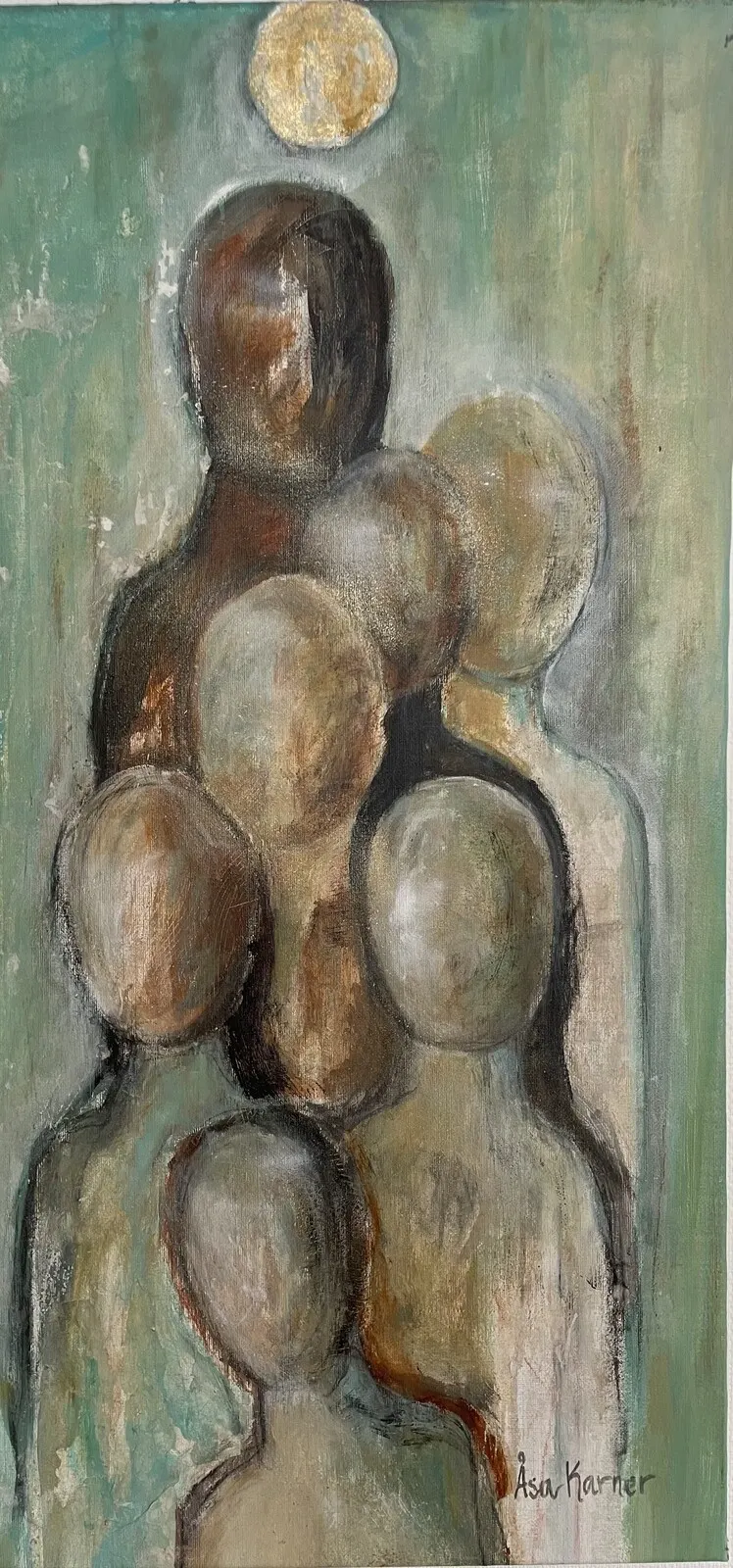 Akrylmålning Under samma sol av Åsa Karner